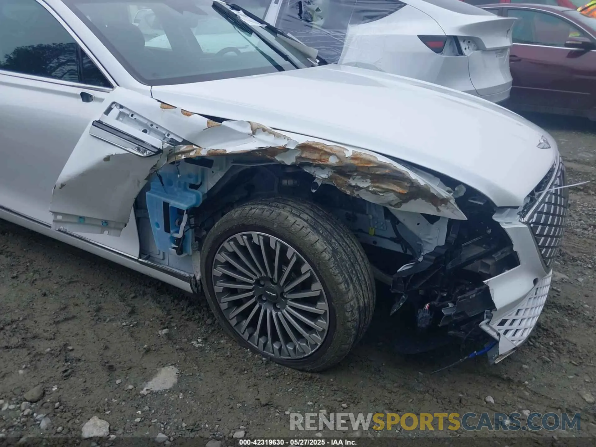 6 fotografías del automóvil dañado KMTGE4S17PU006170 GENESIS ELECTRIFIED G80 2023