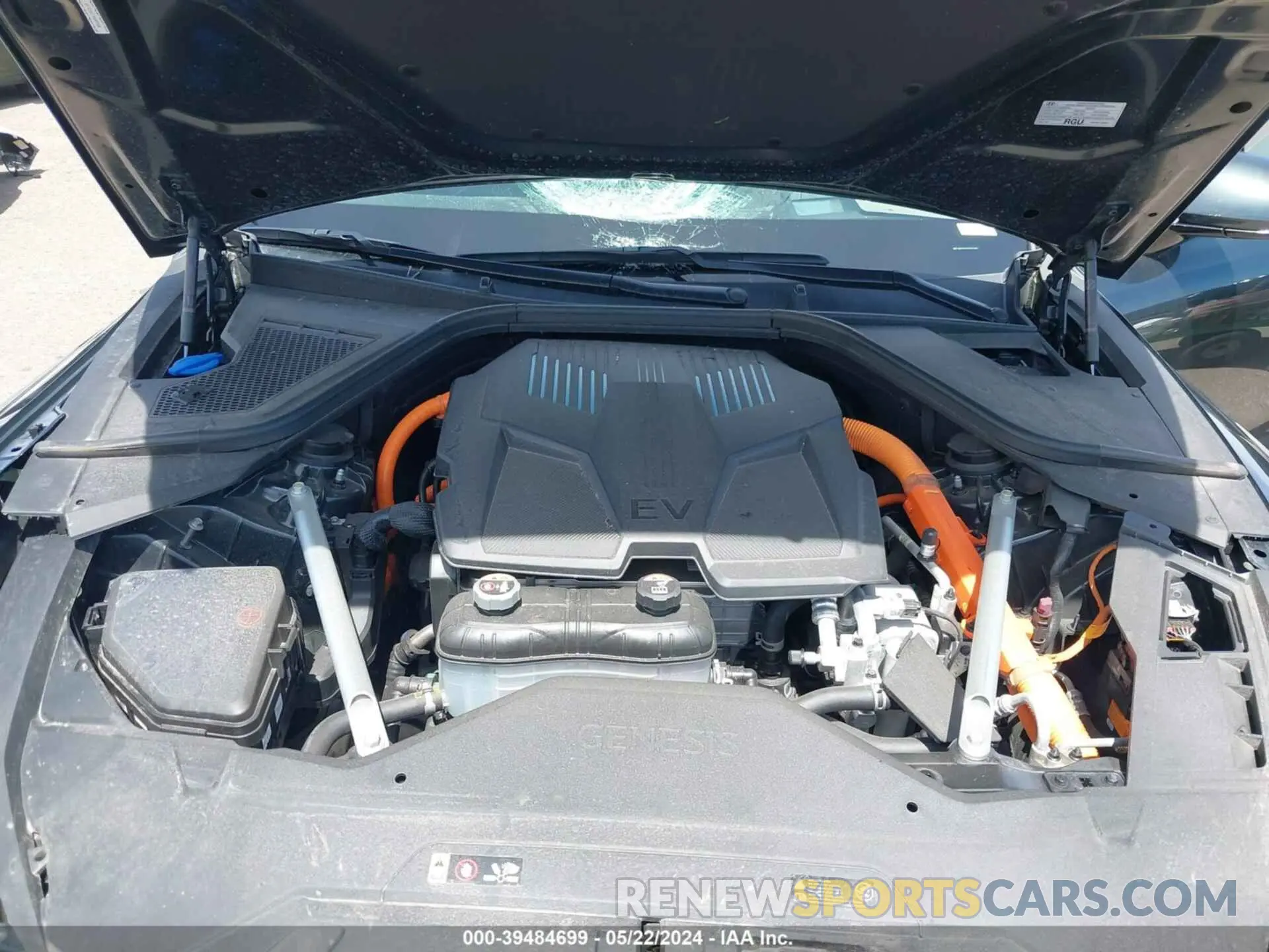 10 fotografías del automóvil dañado KMTGE4S17PU007500 GENESIS ELECTRIFIED G80 2023