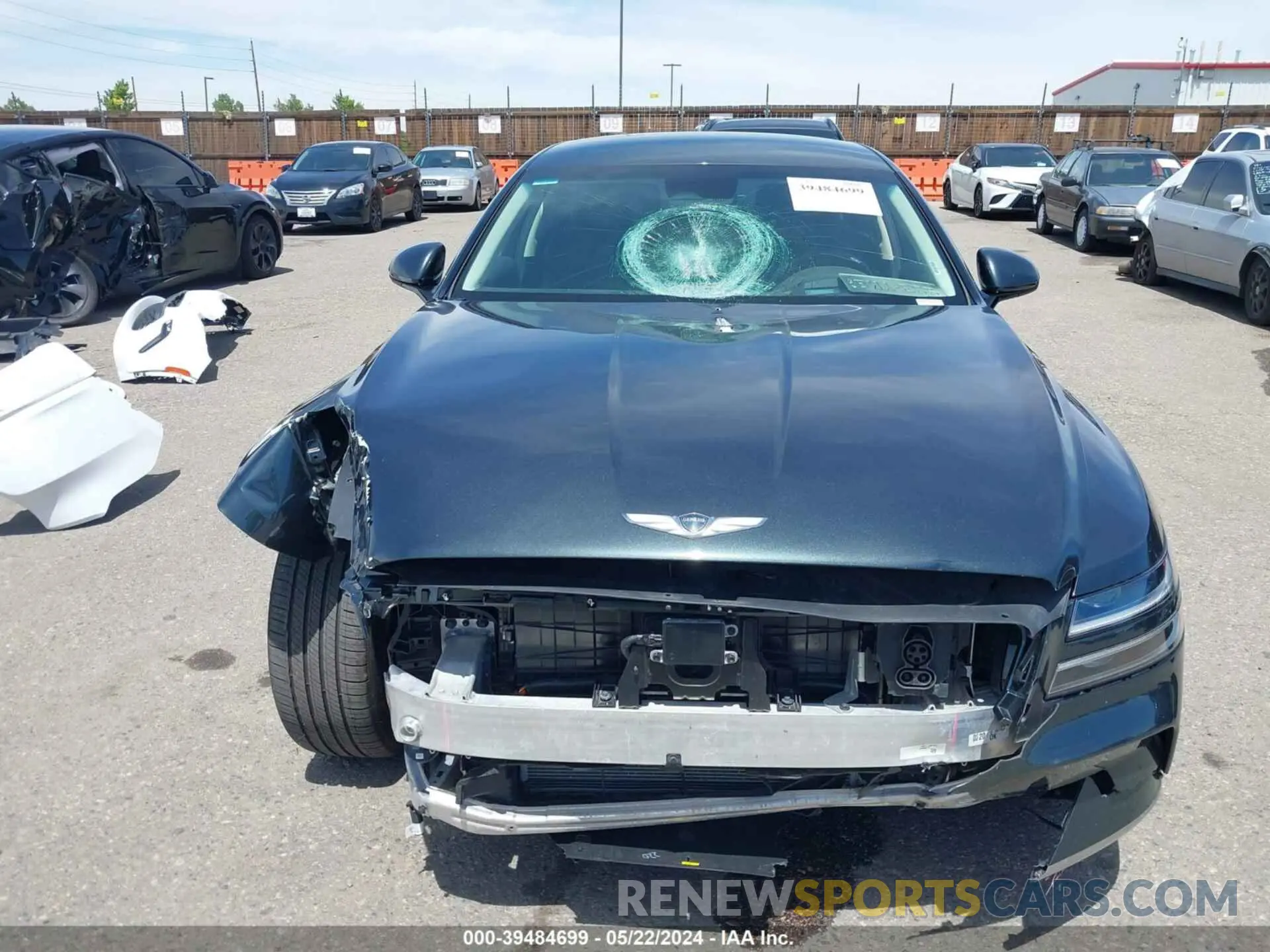 13 fotografías del automóvil dañado KMTGE4S17PU007500 GENESIS ELECTRIFIED G80 2023