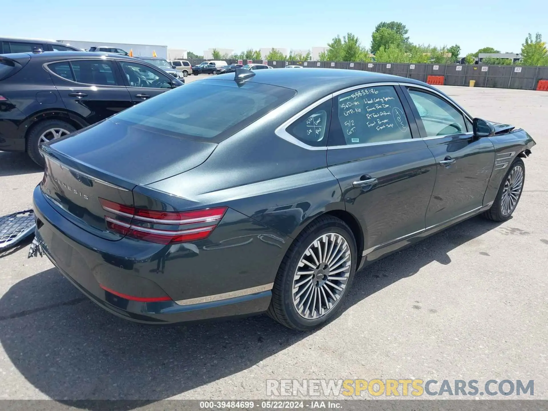 4 fotografías del automóvil dañado KMTGE4S17PU007500 GENESIS ELECTRIFIED G80 2023