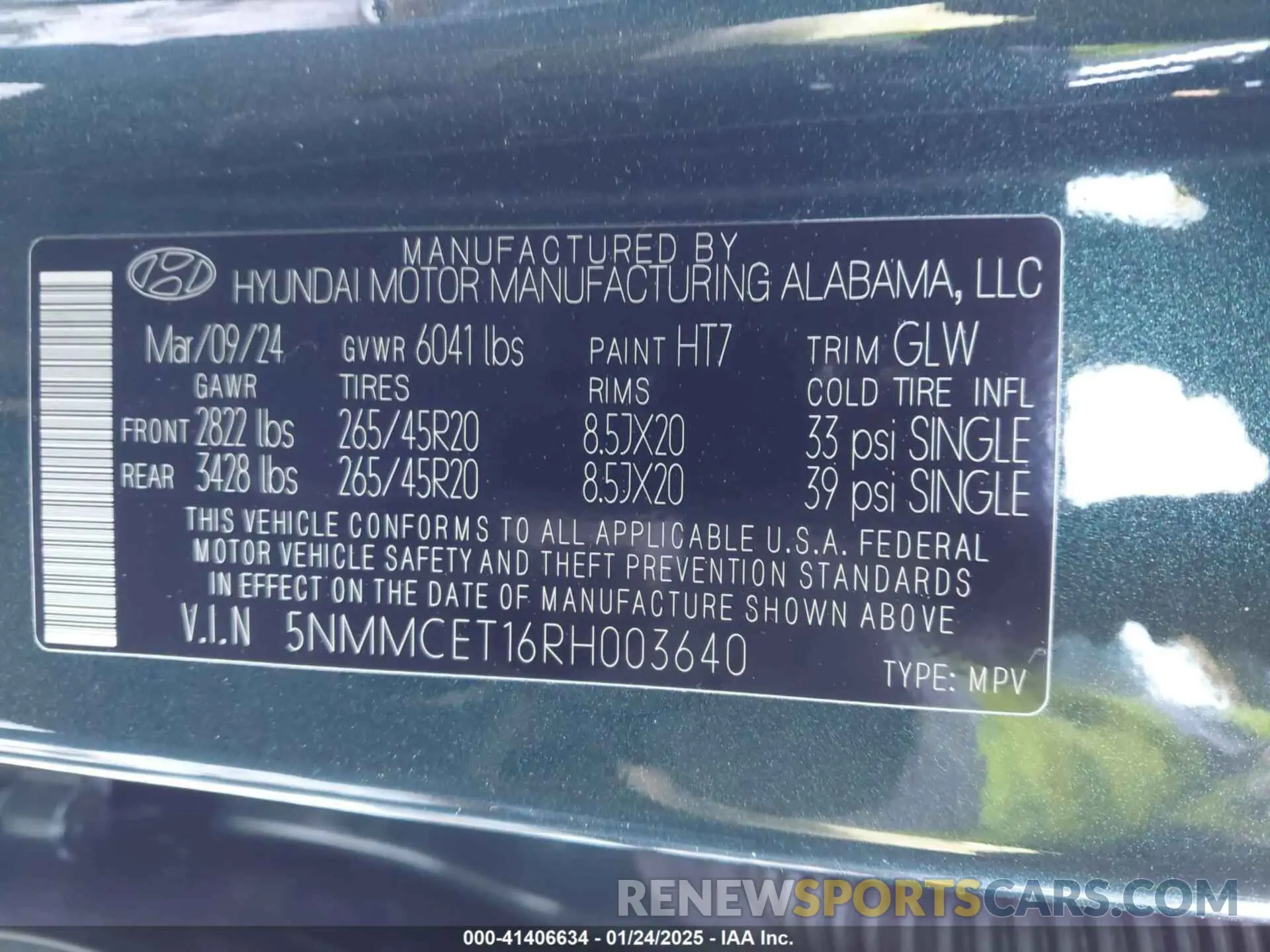 9 fotografías del automóvil dañado 5NMMCET16RH003640 GENESIS ELECTRIFIED GV70 2024