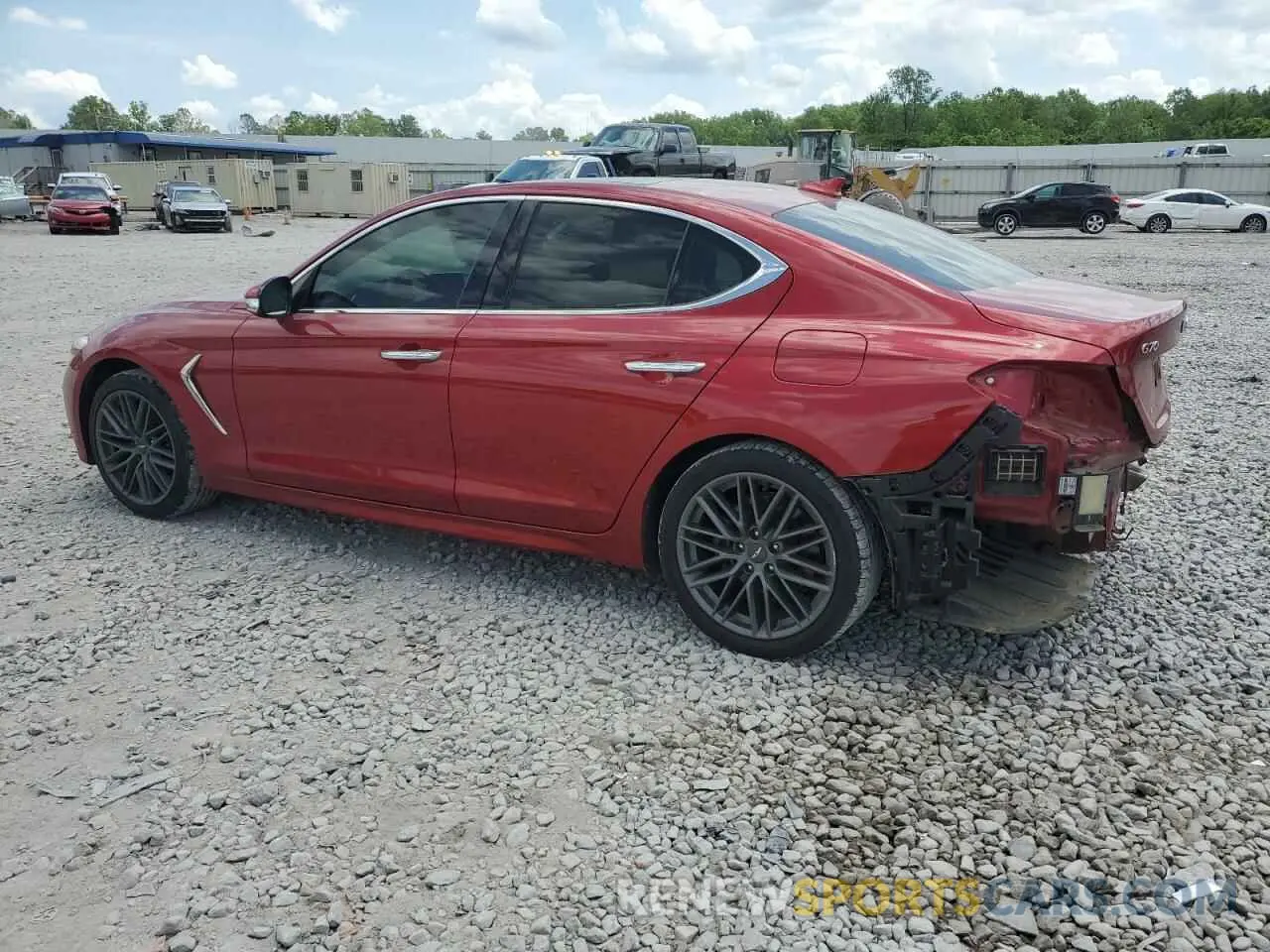 2 fotografías del automóvil dañado KMTG34LA2KU032267 GENESIS G70 2019