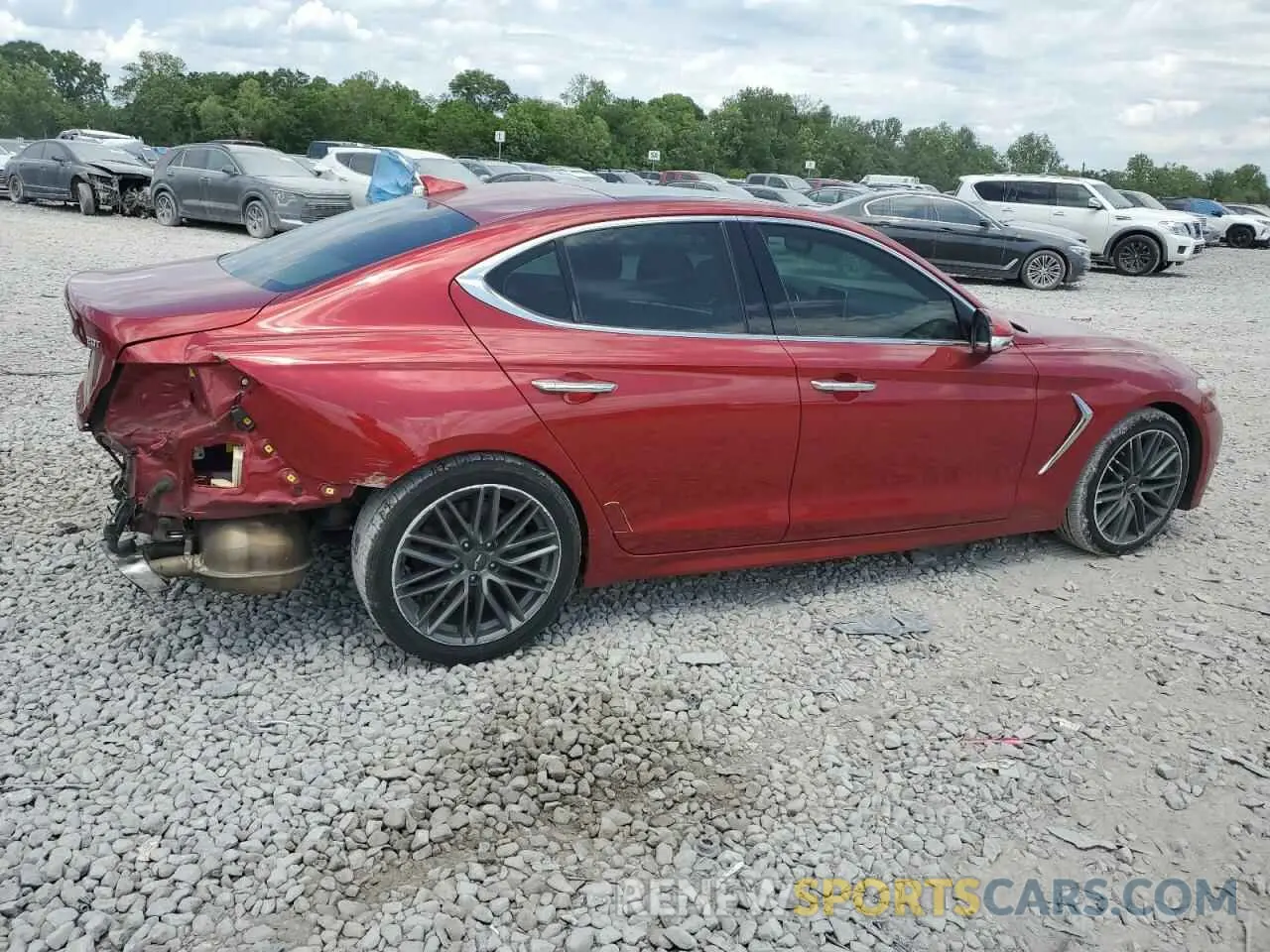 3 fotografías del automóvil dañado KMTG34LA2KU032267 GENESIS G70 2019