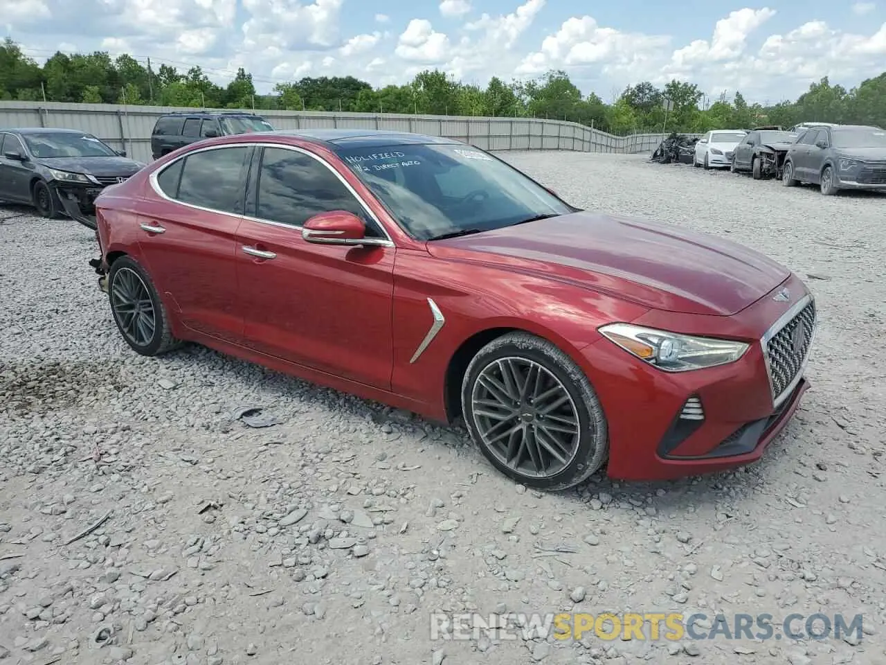 4 fotografías del automóvil dañado KMTG34LA2KU032267 GENESIS G70 2019