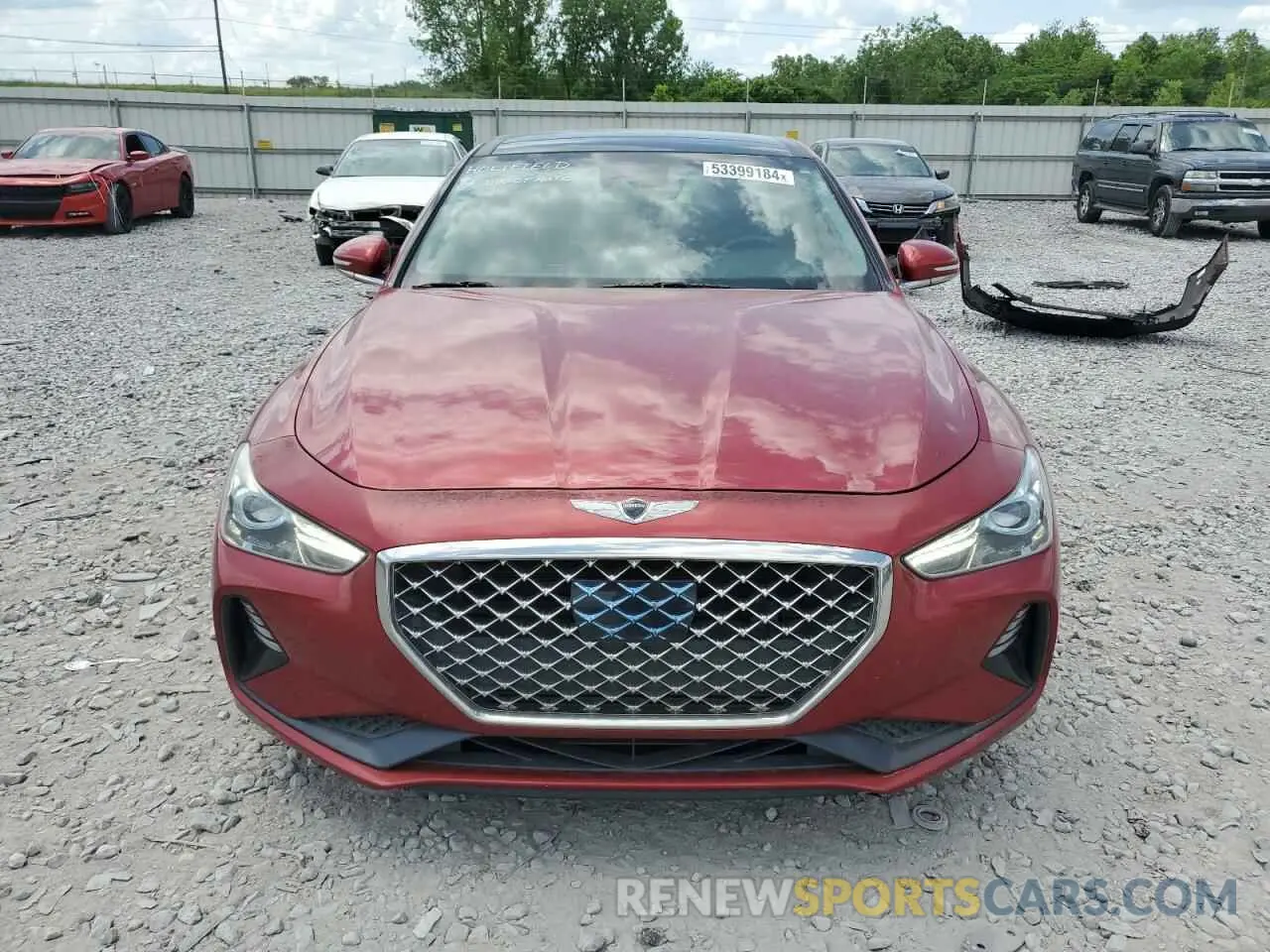 5 fotografías del automóvil dañado KMTG34LA2KU032267 GENESIS G70 2019