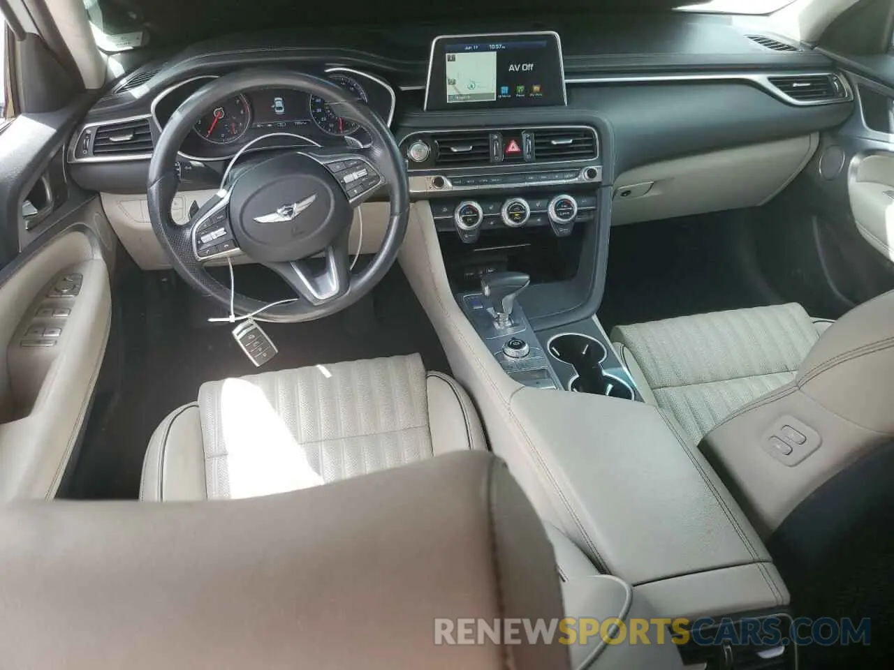 8 fotografías del automóvil dañado KMTG34LA3KU040152 GENESIS G70 2019