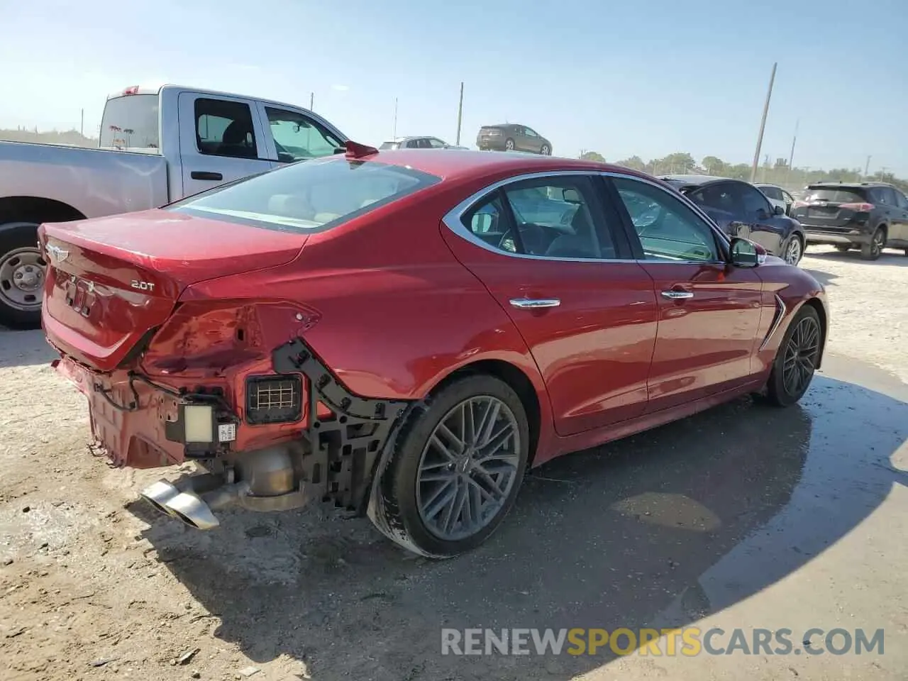 3 fotografías del automóvil dañado KMTG34LA5KU015107 GENESIS G70 2019