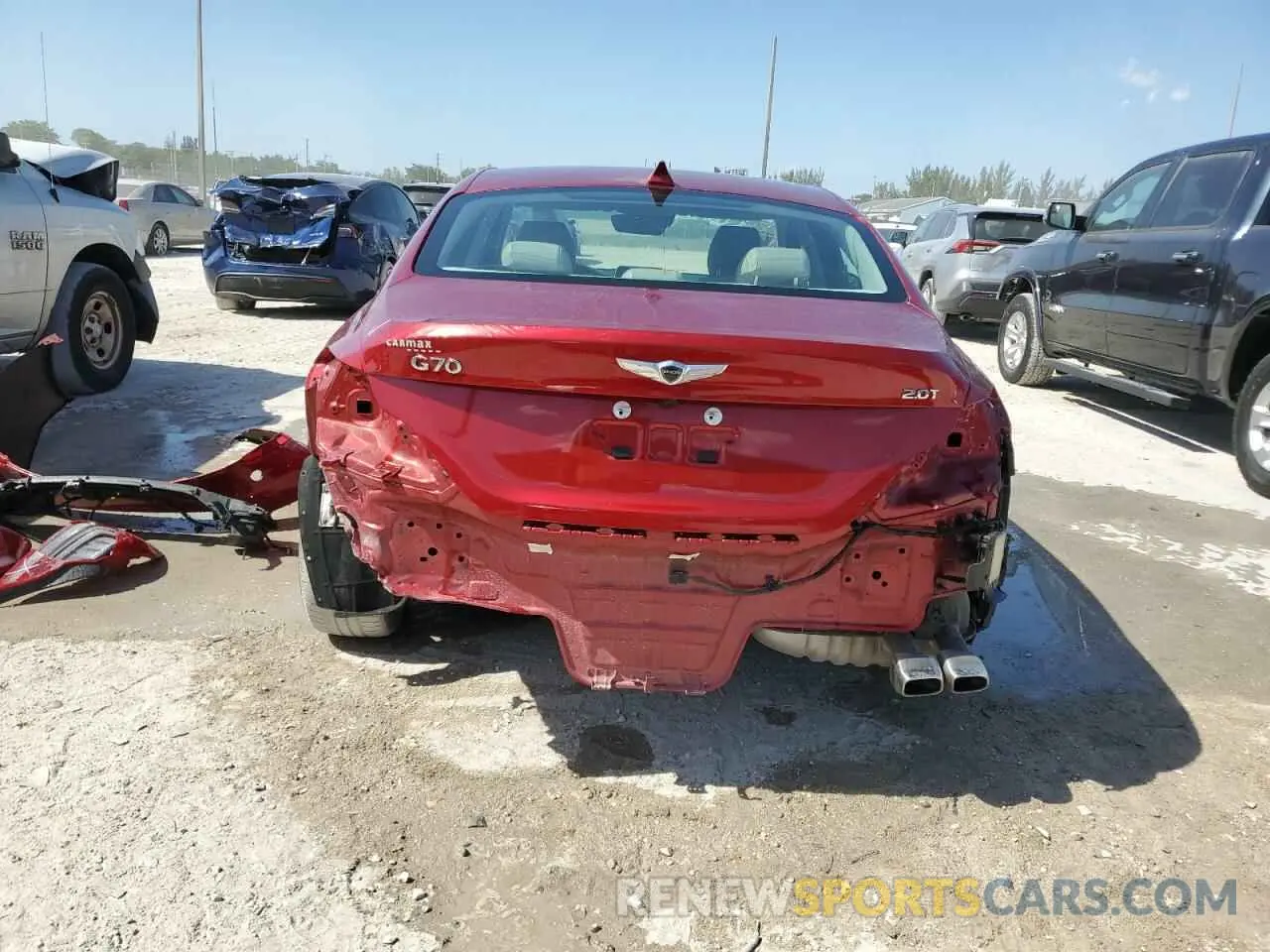 6 fotografías del automóvil dañado KMTG34LA5KU015107 GENESIS G70 2019