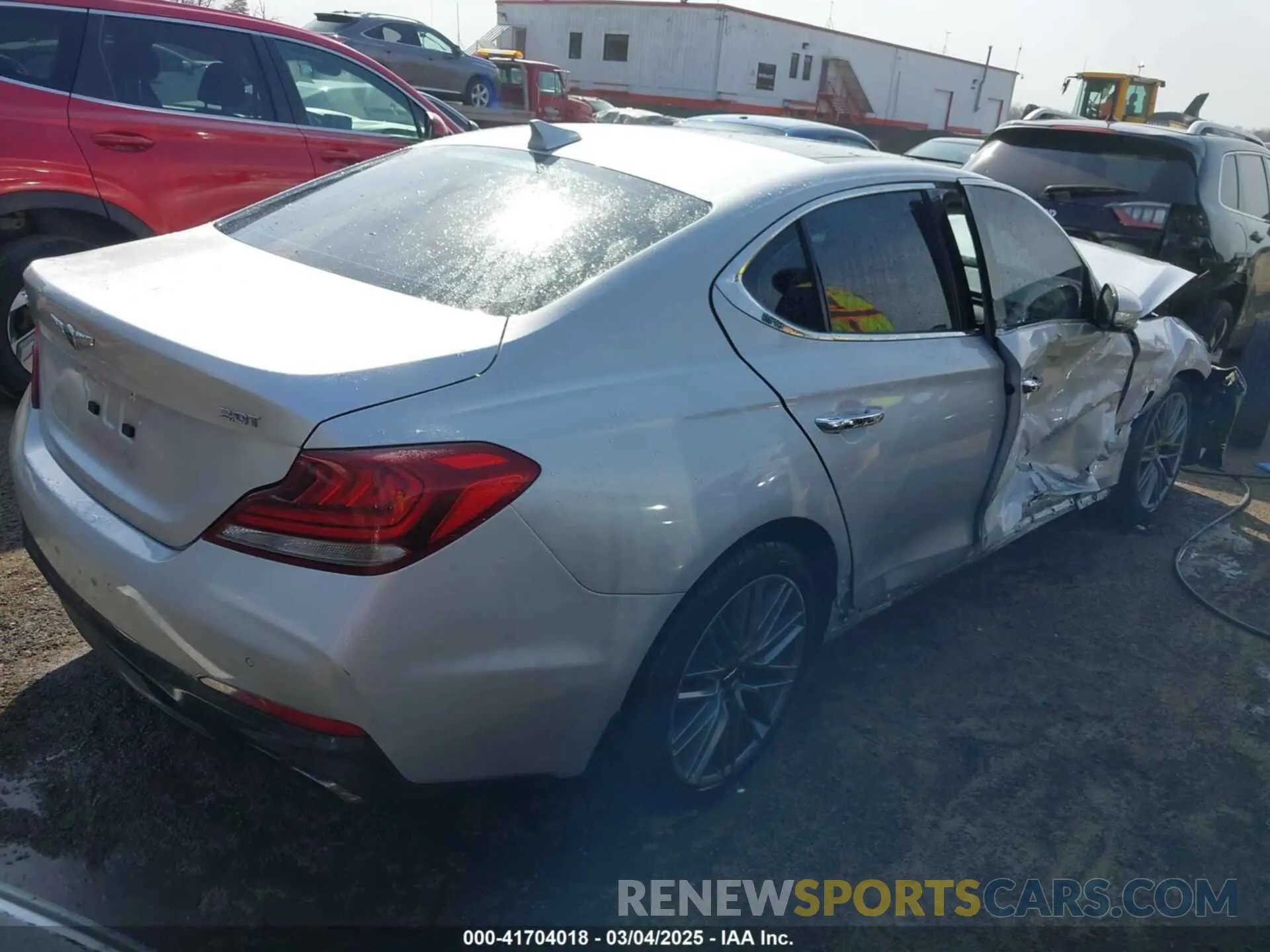 4 fotografías del automóvil dañado KMTG34LA5KU026611 GENESIS G70 2019