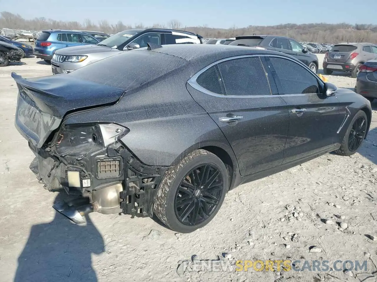 3 fotografías del automóvil dañado KMTG34LA5KU030769 GENESIS G70 2019