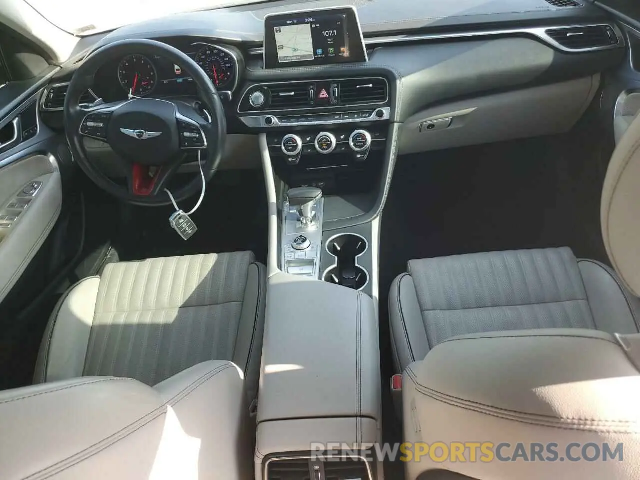 8 fotografías del automóvil dañado KMTG34LA5KU030769 GENESIS G70 2019