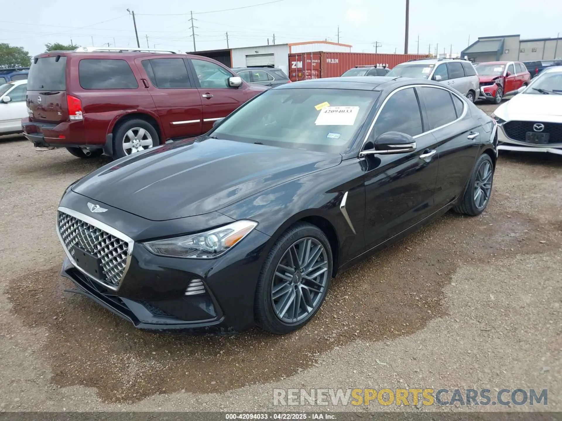 2 fotografías del automóvil dañado KMTG34LAXKU023204 GENESIS G70 2019