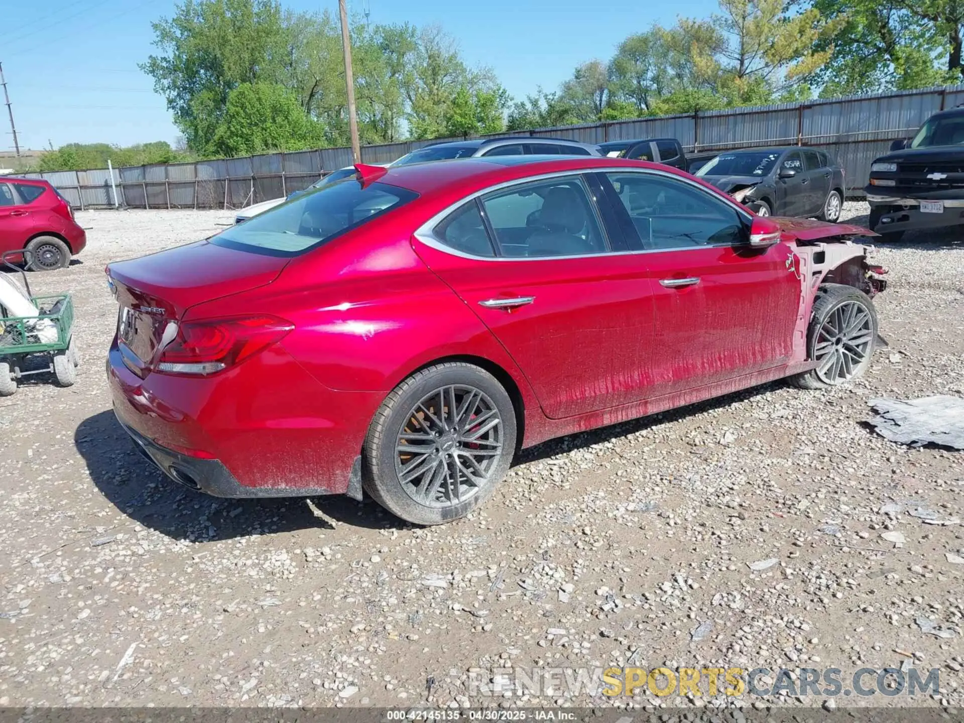 4 fotografías del automóvil dañado KMTG34LE0KU039981 GENESIS G70 2019