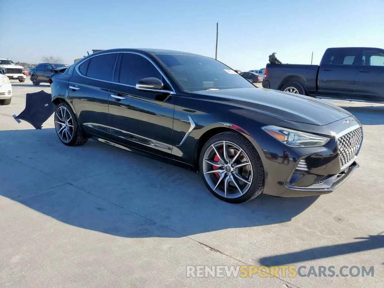 4 fotografías del automóvil dañado KMTG34LE1KU027824 GENESIS G70 2019