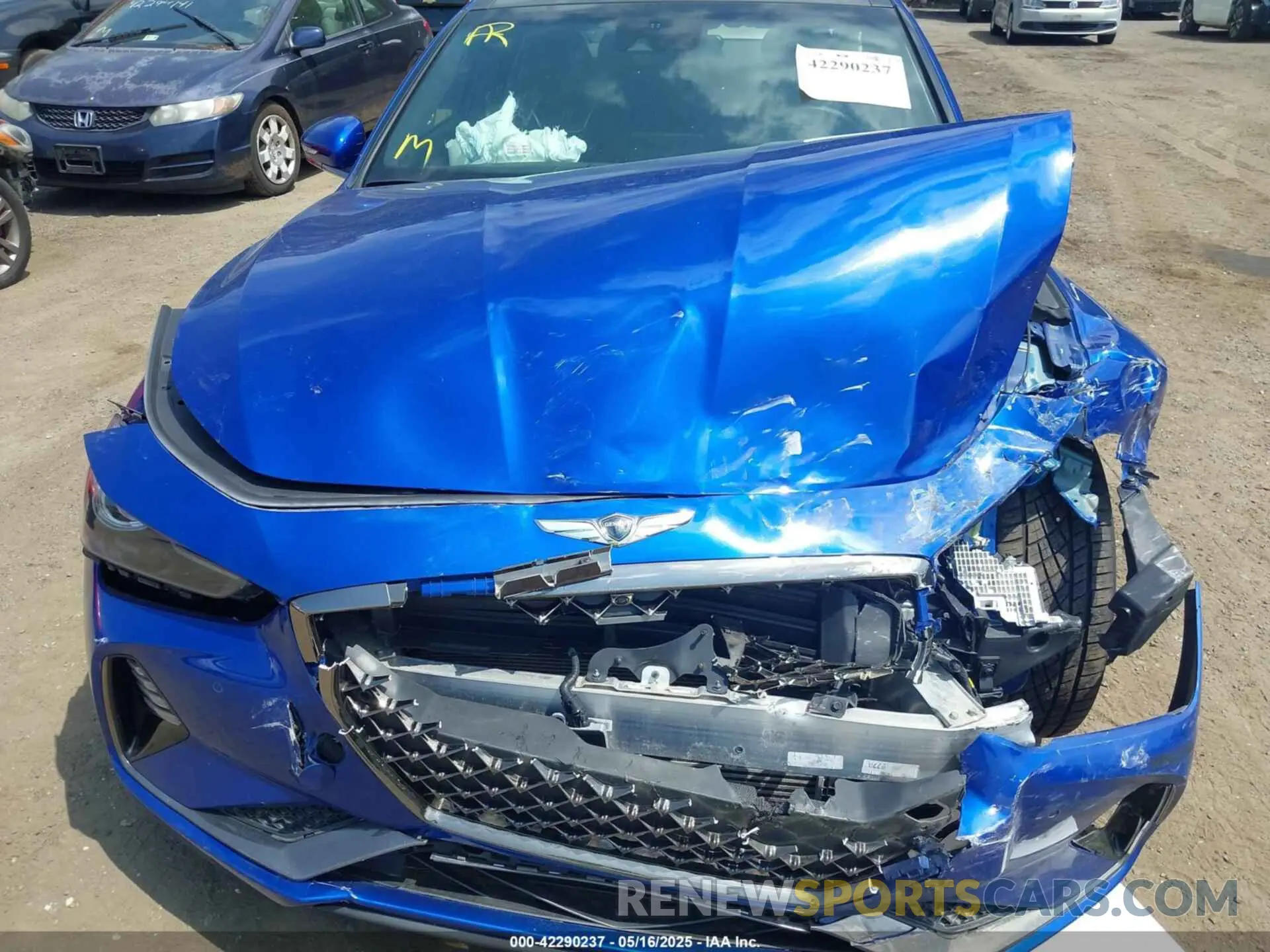 6 fotografías del automóvil dañado KMTG34LE1KU040136 GENESIS G70 2019