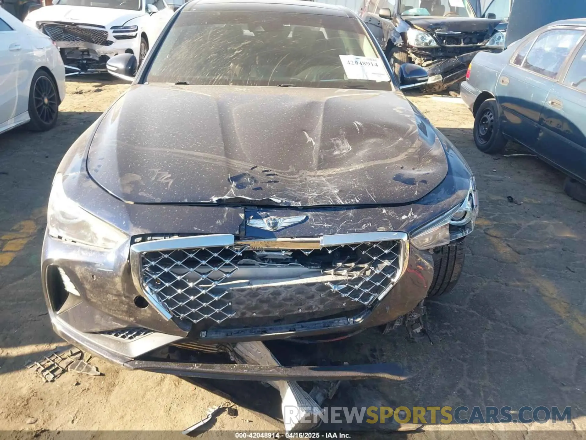 12 fotografías del automóvil dañado KMTG34LE4KU020043 GENESIS G70 2019