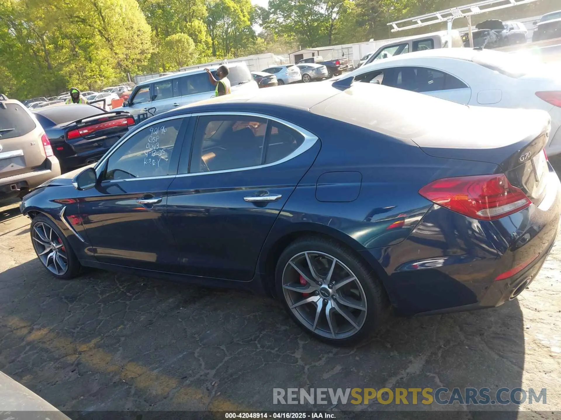14 fotografías del automóvil dañado KMTG34LE4KU020043 GENESIS G70 2019