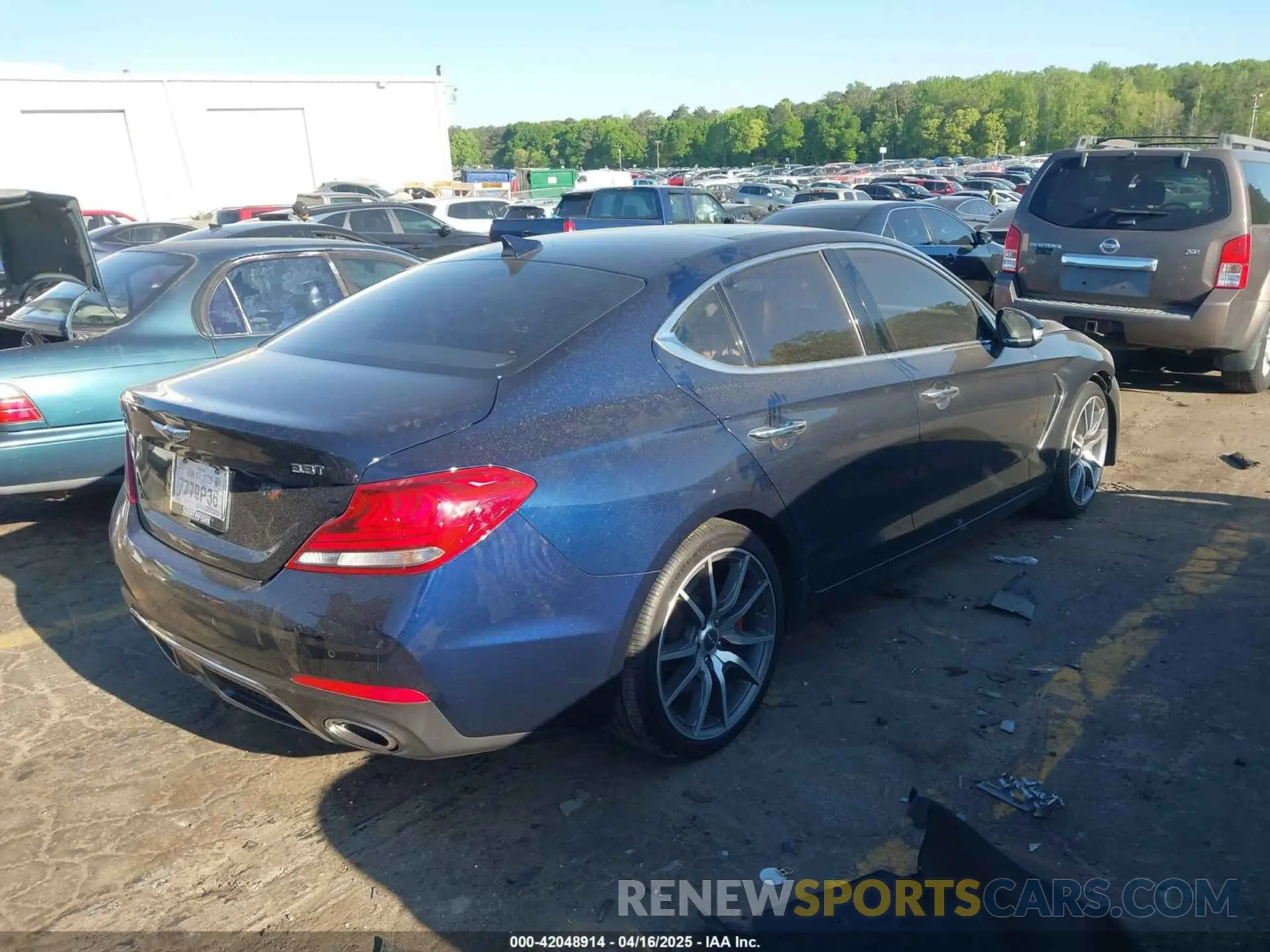 4 fotografías del automóvil dañado KMTG34LE4KU020043 GENESIS G70 2019