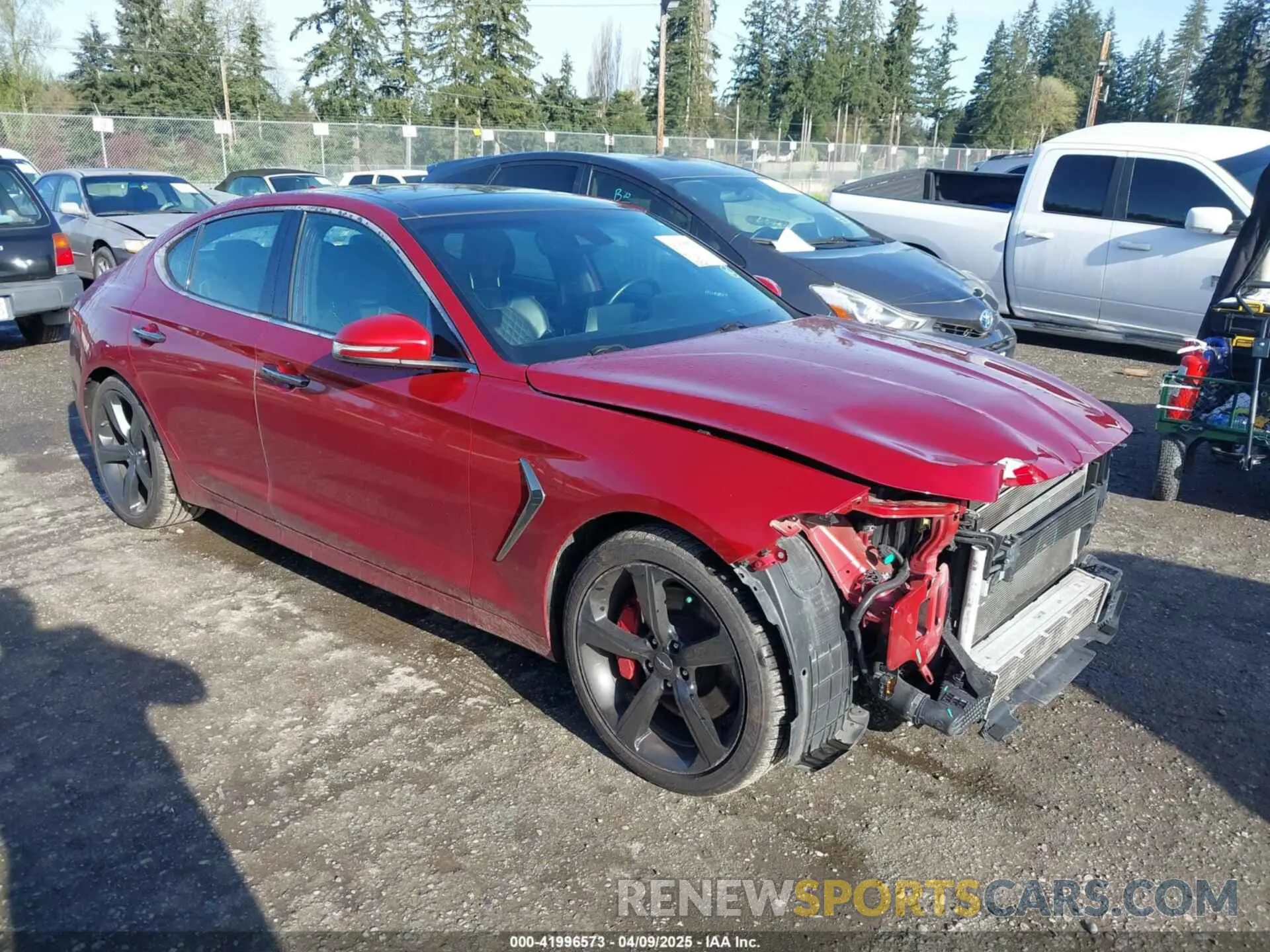 1 fotografías del automóvil dañado KMTG34LE6KU022487 GENESIS G70 2019