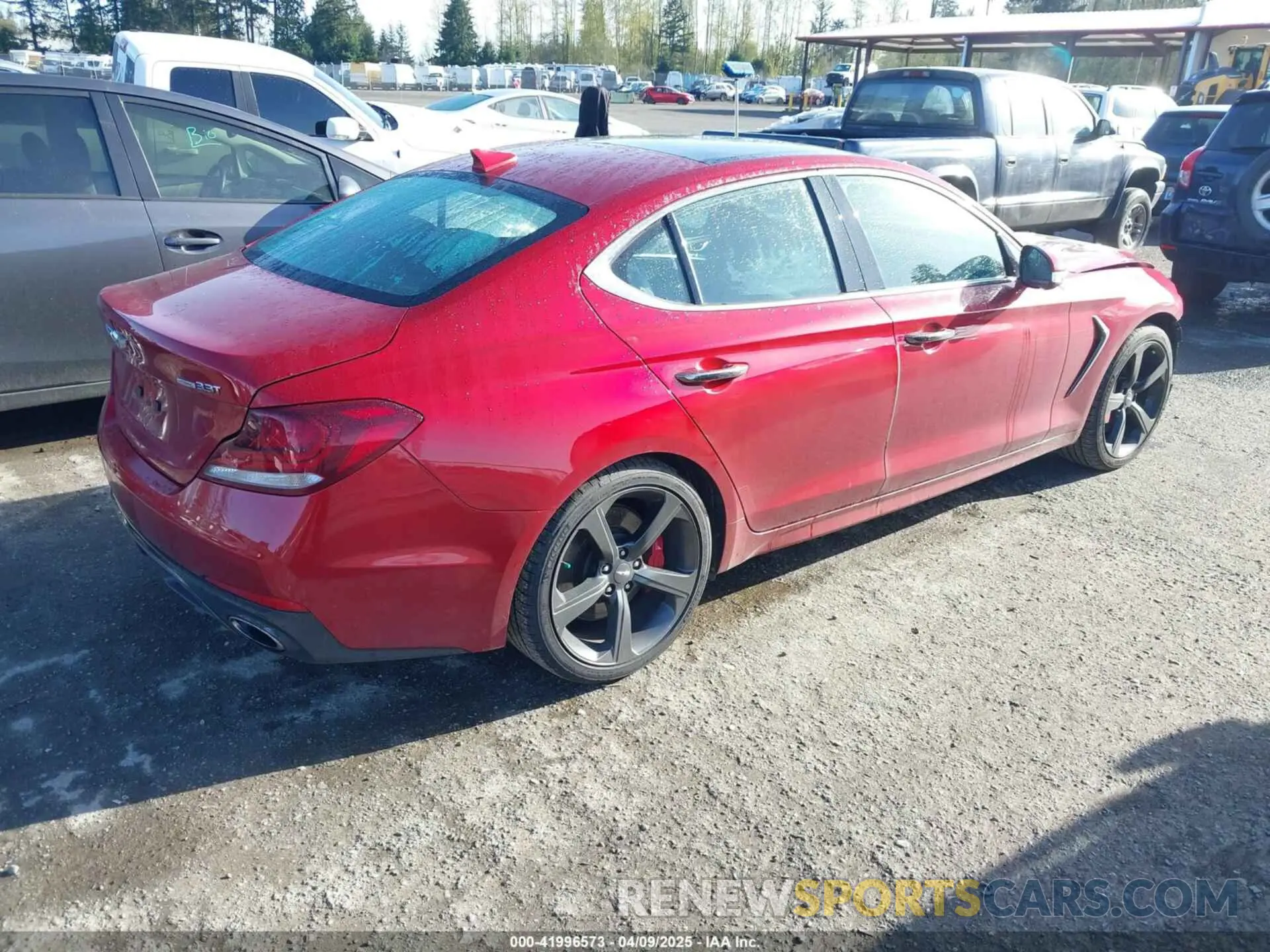 4 fotografías del automóvil dañado KMTG34LE6KU022487 GENESIS G70 2019