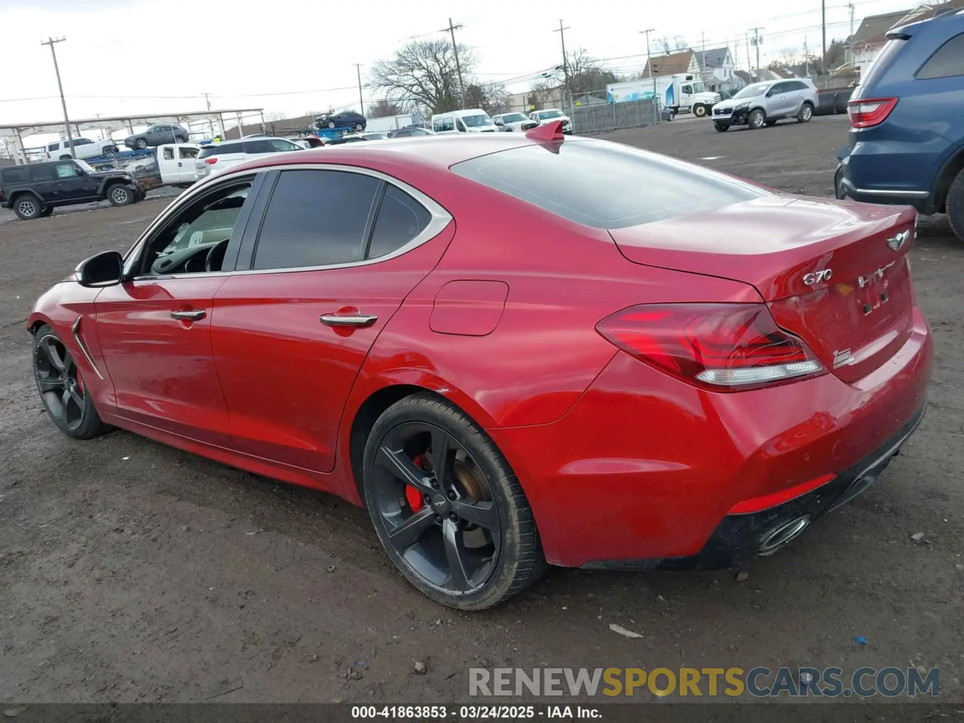 3 fotografías del automóvil dañado KMTG34LE7KU017931 GENESIS G70 2019