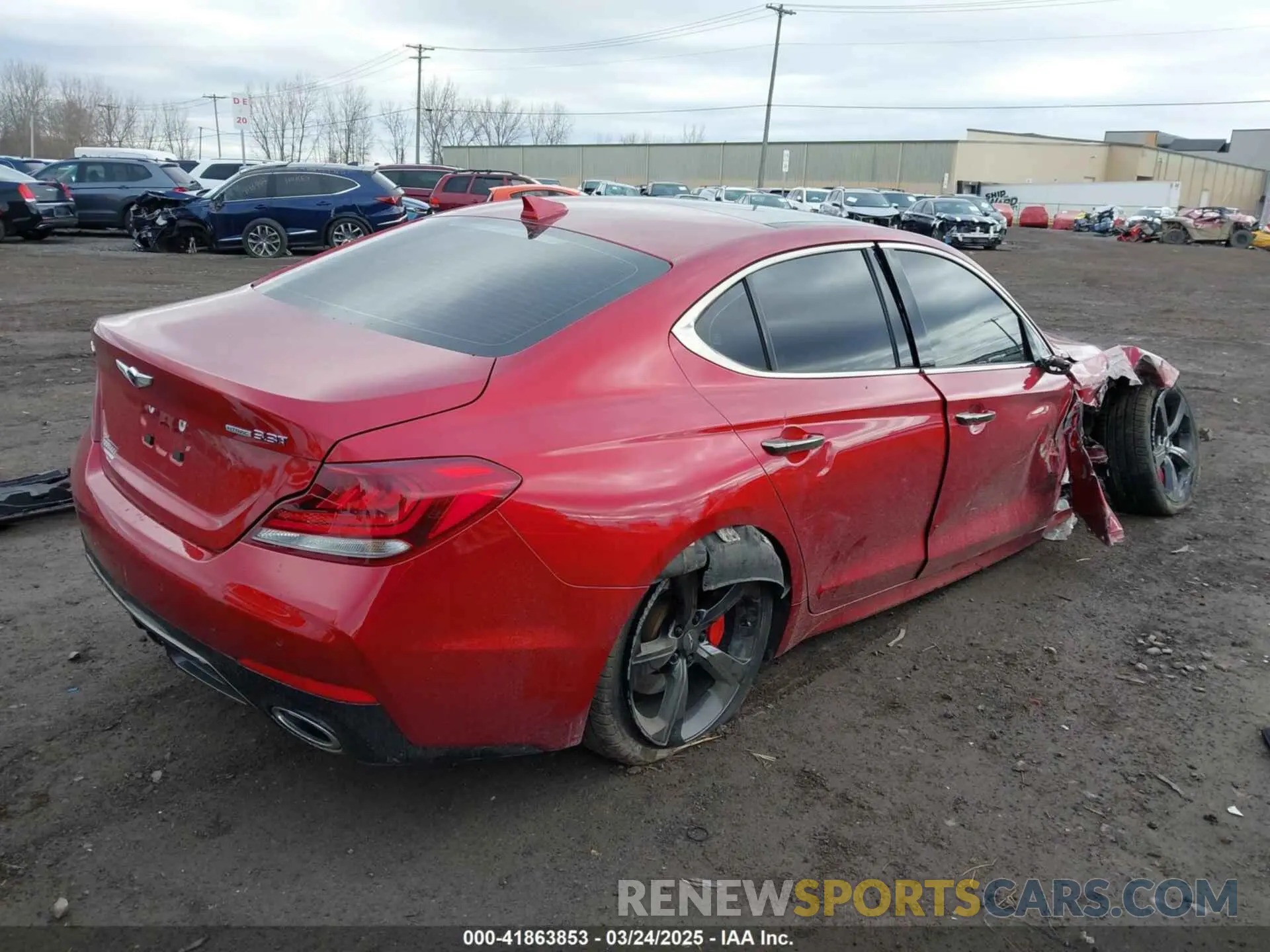 4 fotografías del automóvil dañado KMTG34LE7KU017931 GENESIS G70 2019