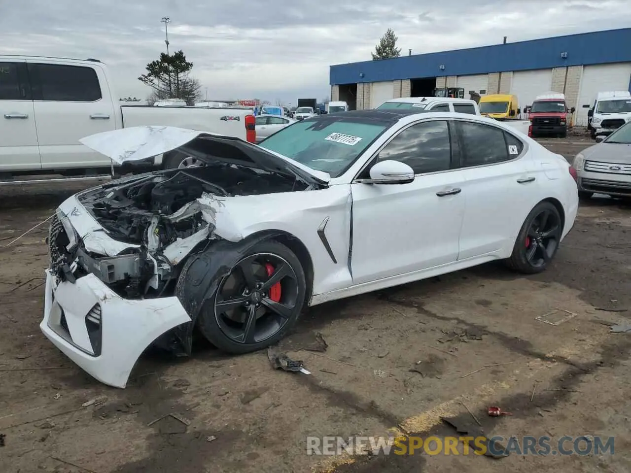 1 fotografías del automóvil dañado KMTG34LE7KU027441 GENESIS G70 2019