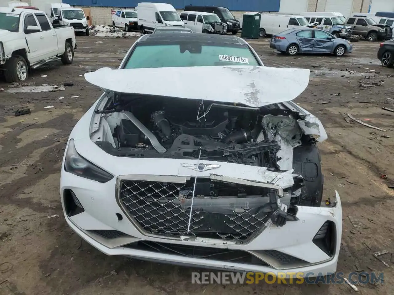 5 fotografías del automóvil dañado KMTG34LE7KU027441 GENESIS G70 2019