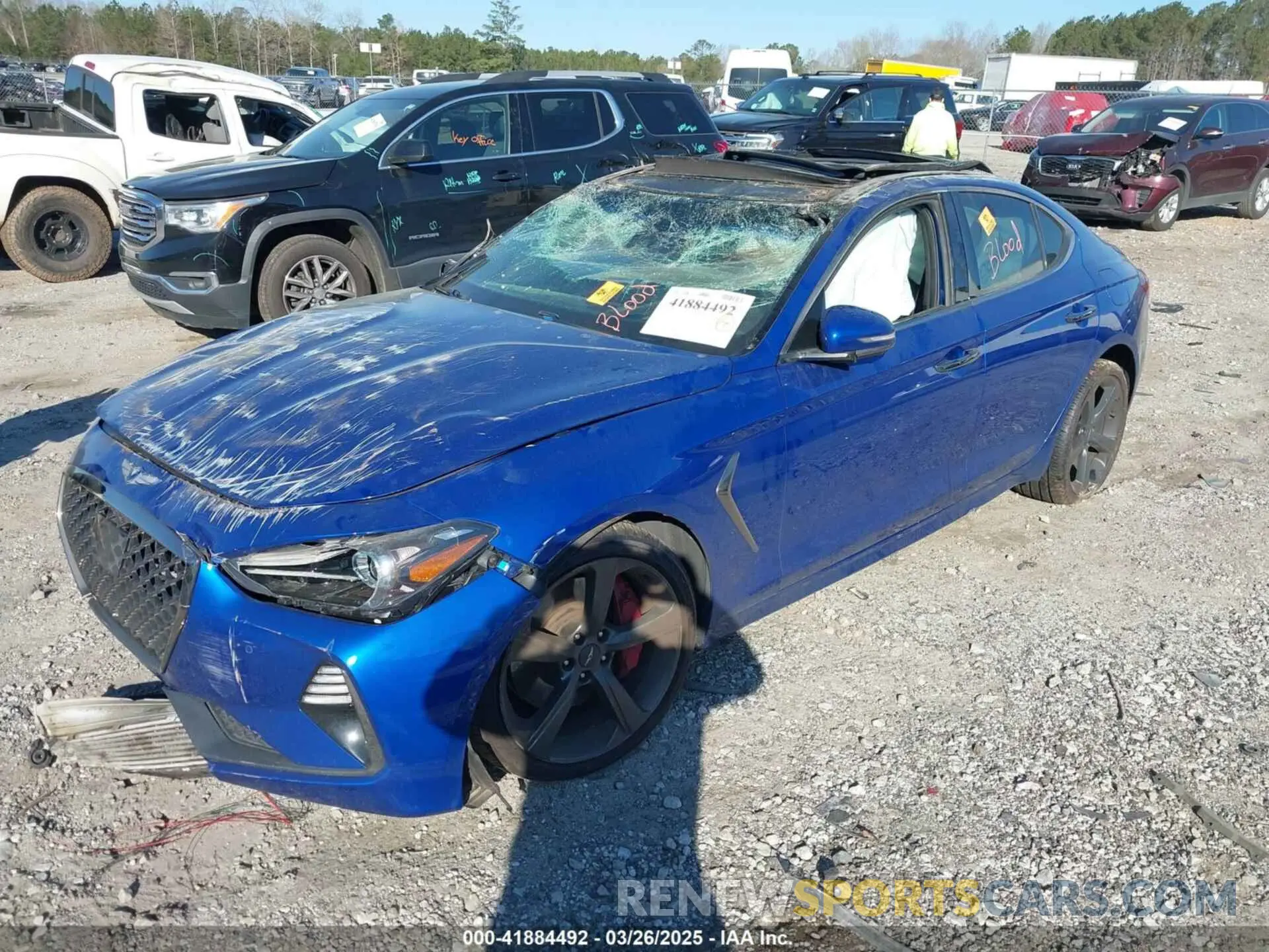 2 fotografías del automóvil dañado KMTG34LE7KU027701 GENESIS G70 2019
