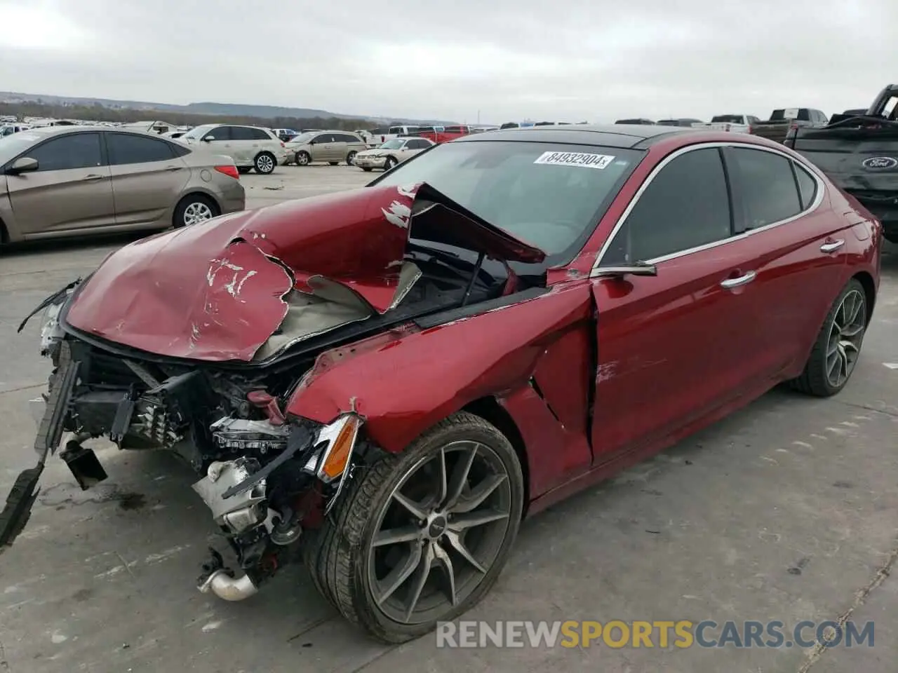 1 fotografías del automóvil dañado KMTG44LA4KU025687 GENESIS G70 2019