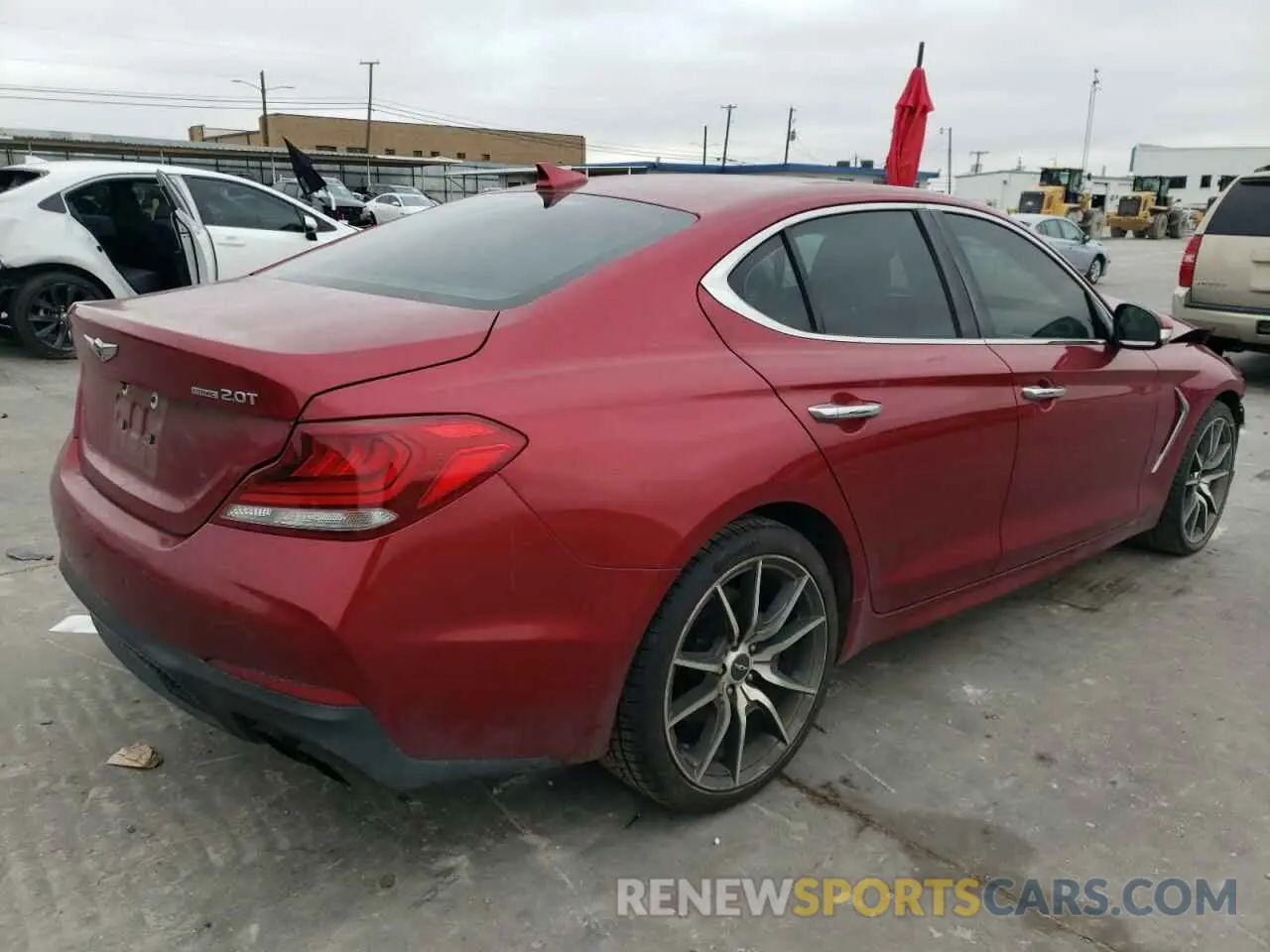 3 fotografías del automóvil dañado KMTG44LA4KU025687 GENESIS G70 2019
