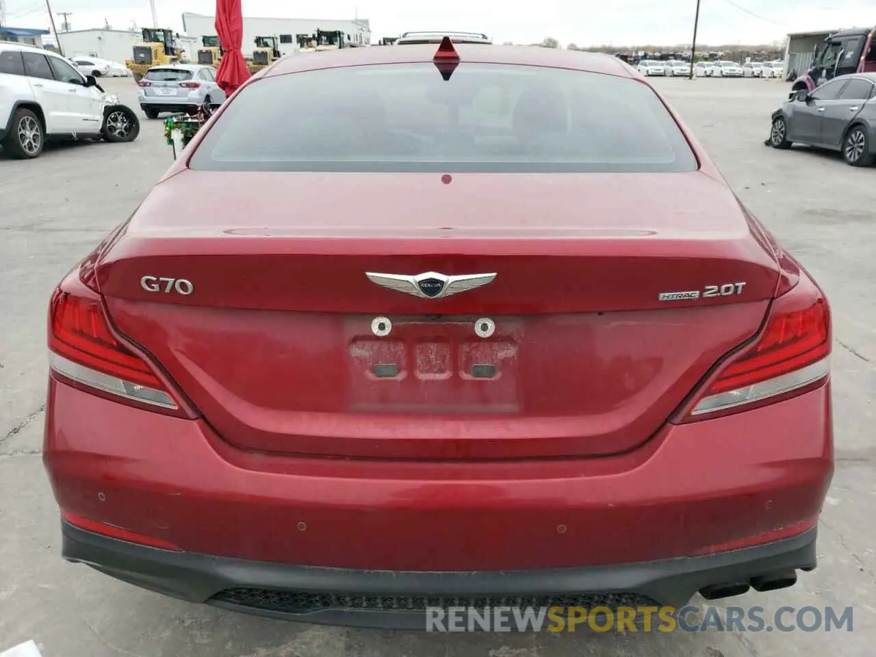 6 fotografías del automóvil dañado KMTG44LA4KU025687 GENESIS G70 2019