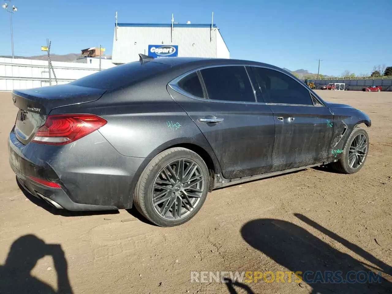 3 fotografías del automóvil dañado KMTG44LA5KU017839 GENESIS G70 2019