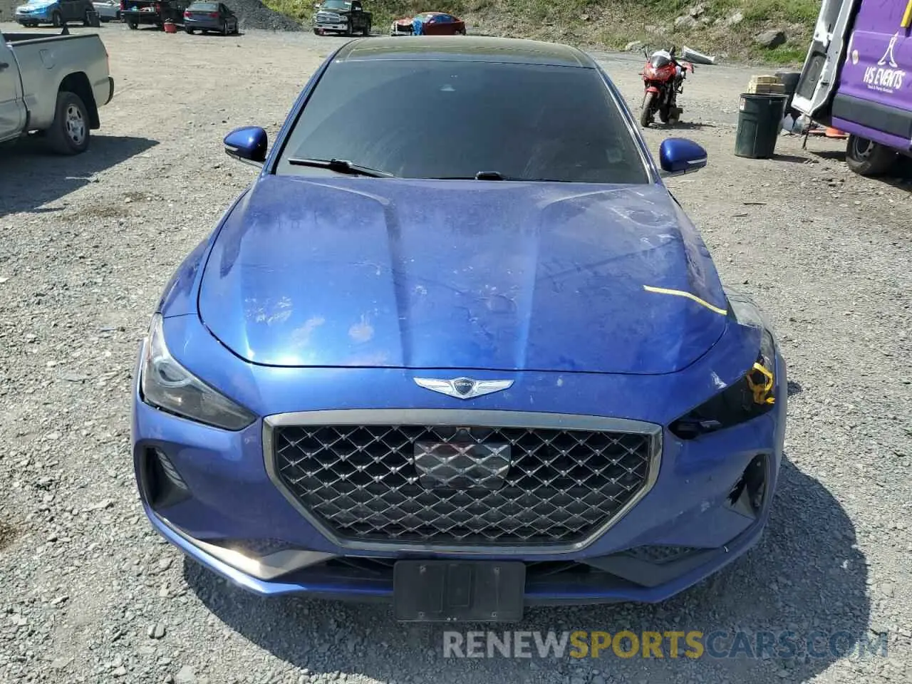 5 fotografías del automóvil dañado KMTG44LA5KU033135 GENESIS G70 2019