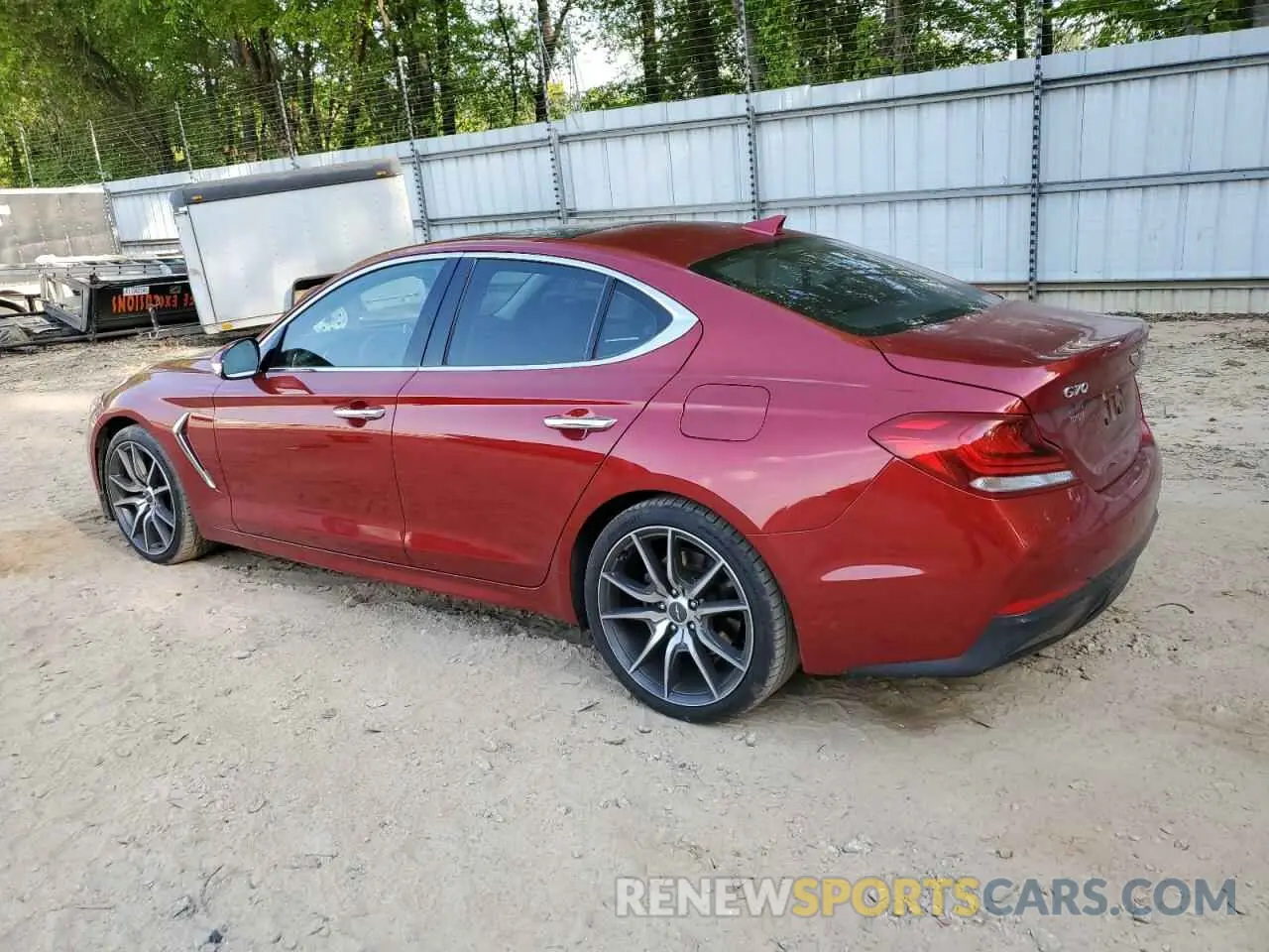 2 fotografías del automóvil dañado KMTG44LA8KU022646 GENESIS G70 2019