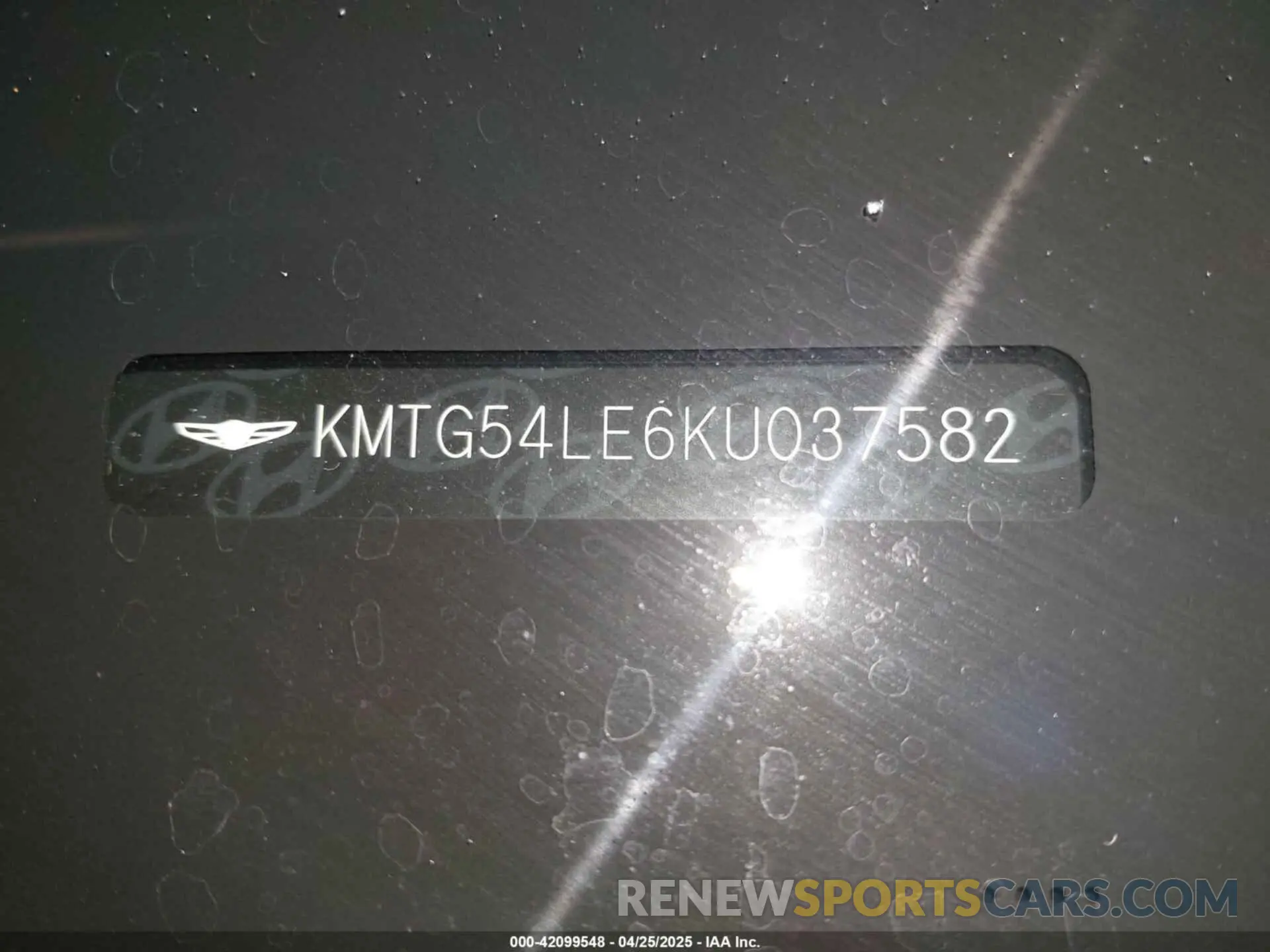 18 fotografías del automóvil dañado KMTG54LE6KU037582 GENESIS G70 2019