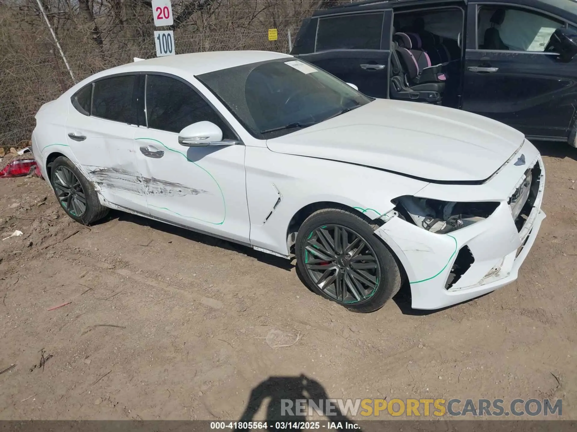 1 fotografías del automóvil dañado KMTG54LE7KU035128 GENESIS G70 2019