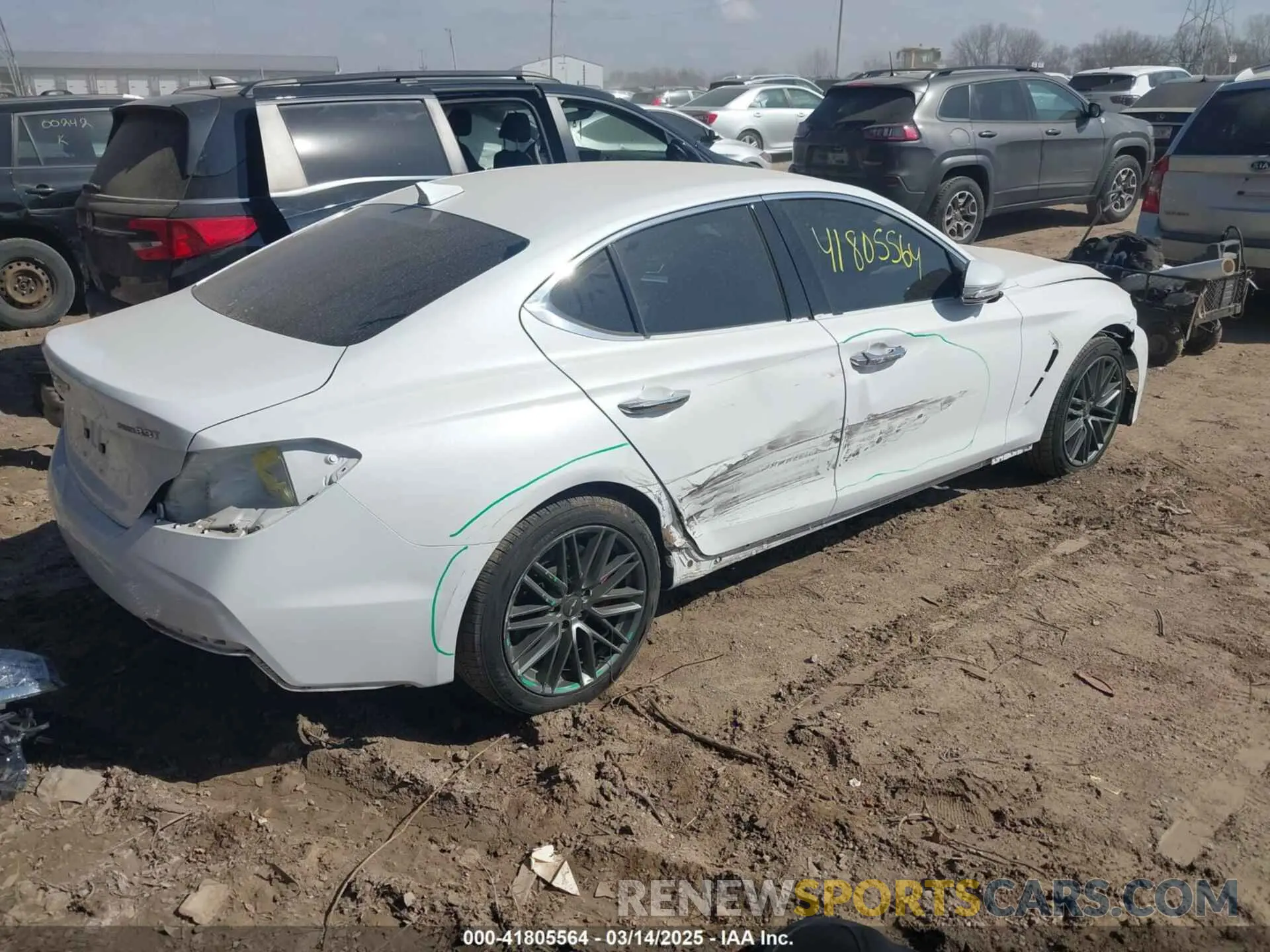 4 fotografías del automóvil dañado KMTG54LE7KU035128 GENESIS G70 2019