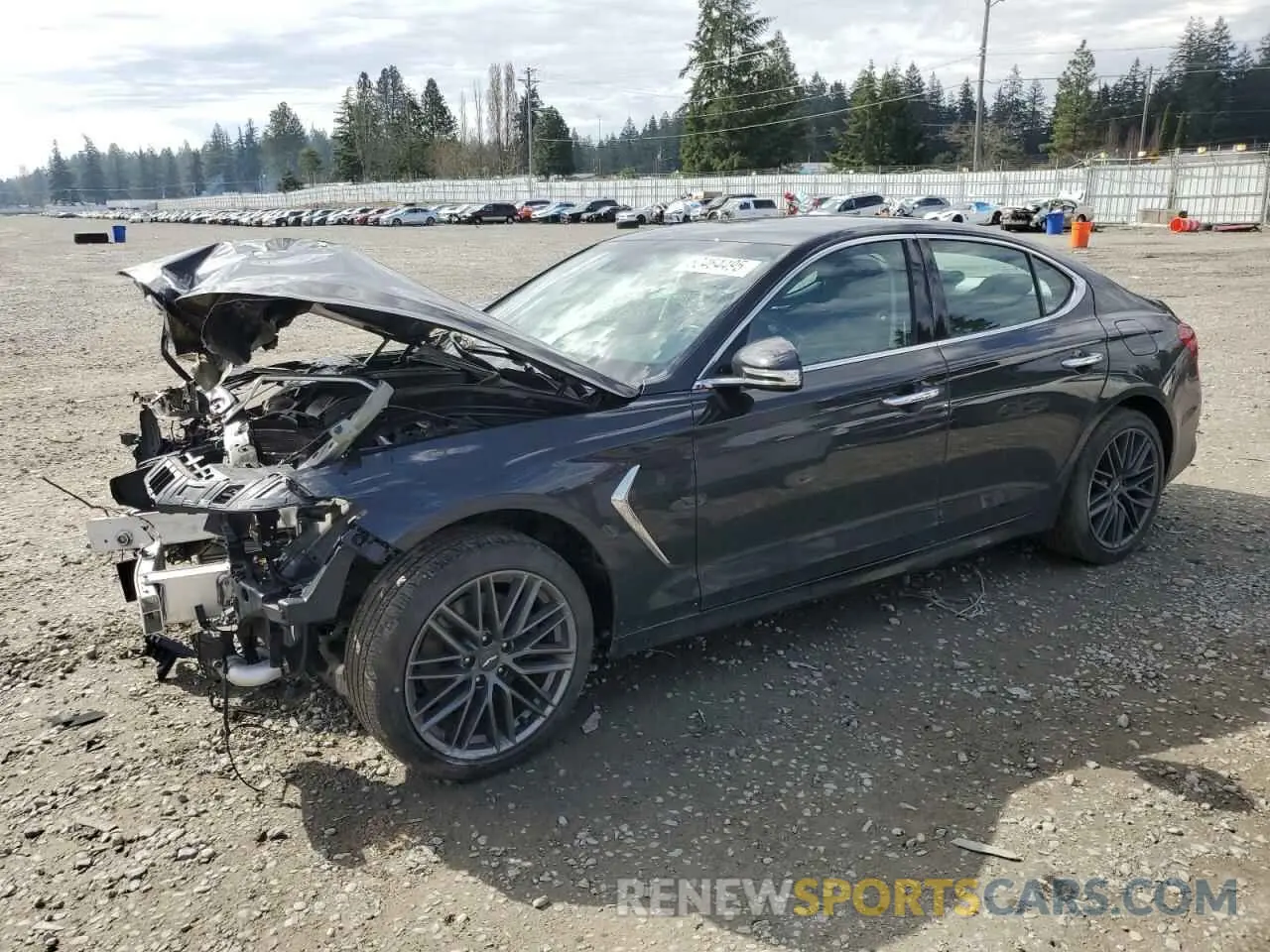 1 fotografías del automóvil dañado KMTG64LA6KU015298 GENESIS G70 2019