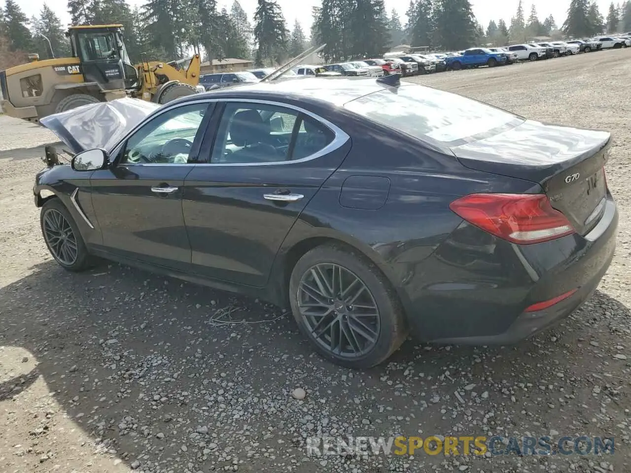 2 fotografías del automóvil dañado KMTG64LA6KU015298 GENESIS G70 2019