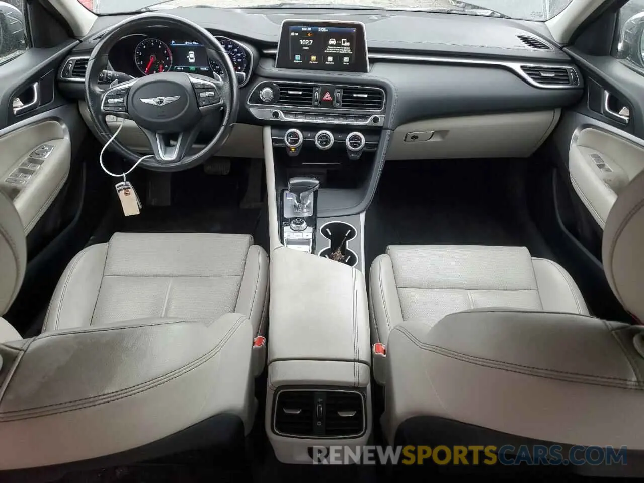 8 fotografías del automóvil dañado KMTG64LA9KU036260 GENESIS G70 2019