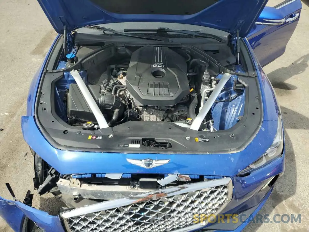 11 fotografías del automóvil dañado KMTG64LAXKU043847 GENESIS G70 2019