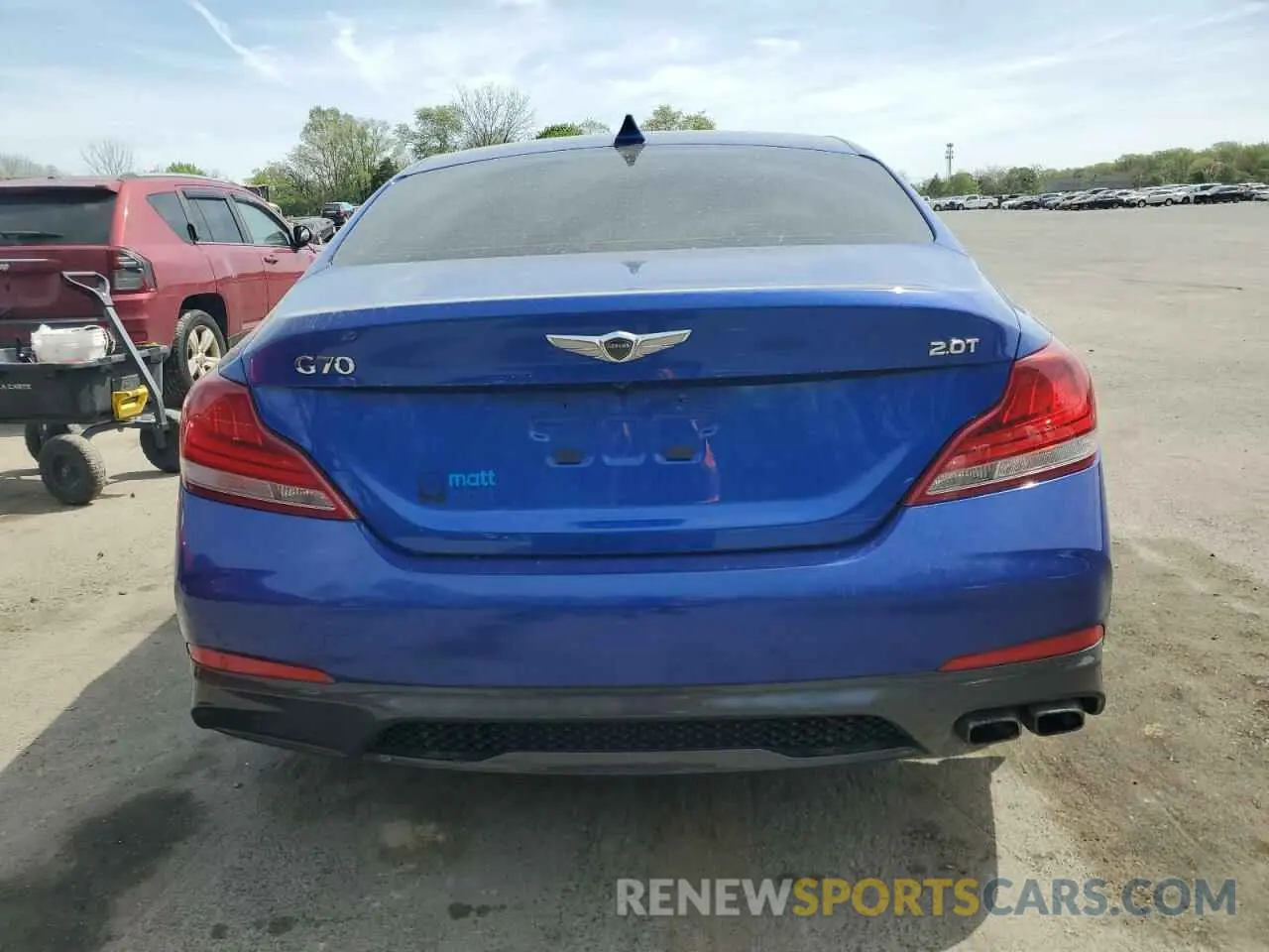 6 fotografías del automóvil dañado KMTG64LAXKU043847 GENESIS G70 2019