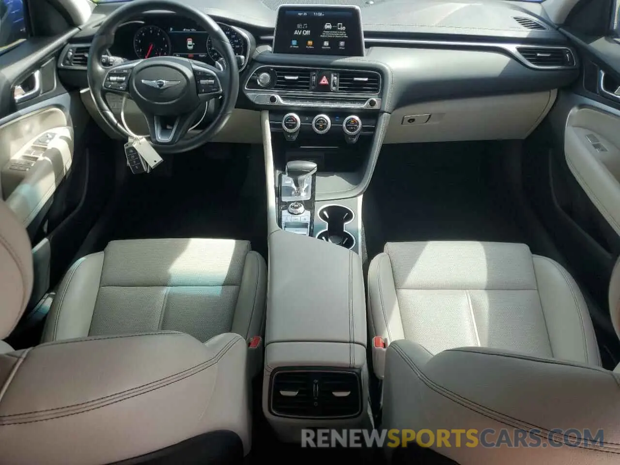 8 fotografías del automóvil dañado KMTG64LAXKU043847 GENESIS G70 2019