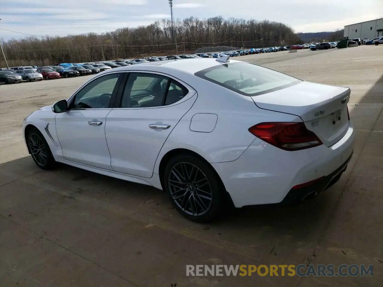 2 fotografías del automóvil dañado KMTG74LE1KU030470 GENESIS G70 2019