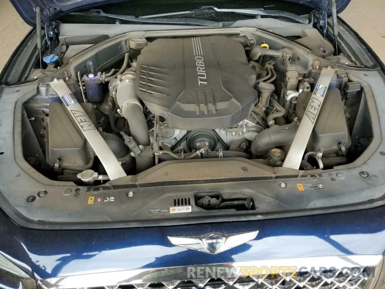 11 fotografías del automóvil dañado KMTG74LE3KU034312 GENESIS G70 2019