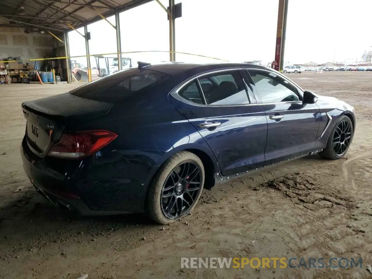 3 fotografías del automóvil dañado KMTG74LE3KU034312 GENESIS G70 2019