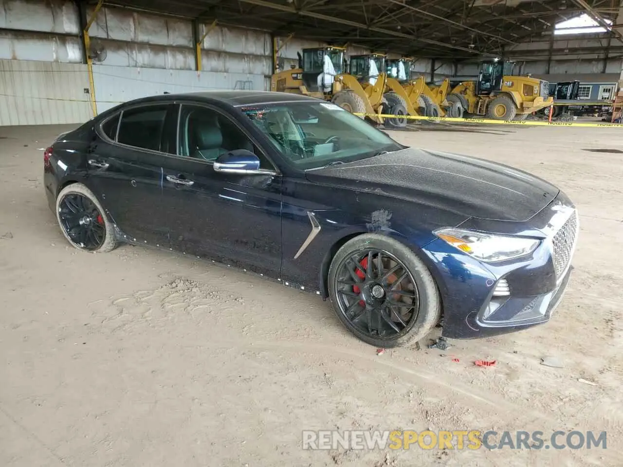 4 fotografías del automóvil dañado KMTG74LE3KU034312 GENESIS G70 2019