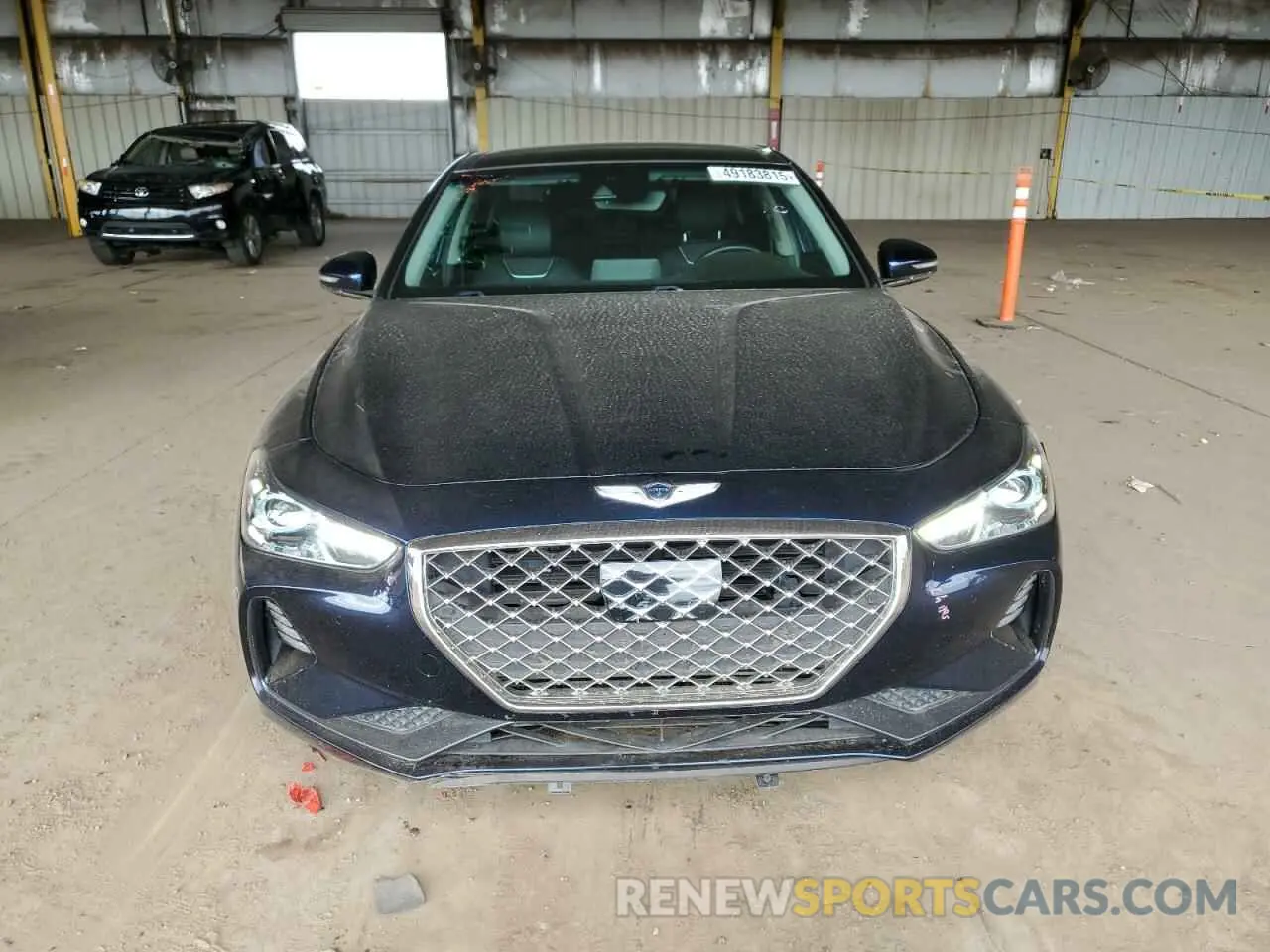 5 fotografías del automóvil dañado KMTG74LE3KU034312 GENESIS G70 2019