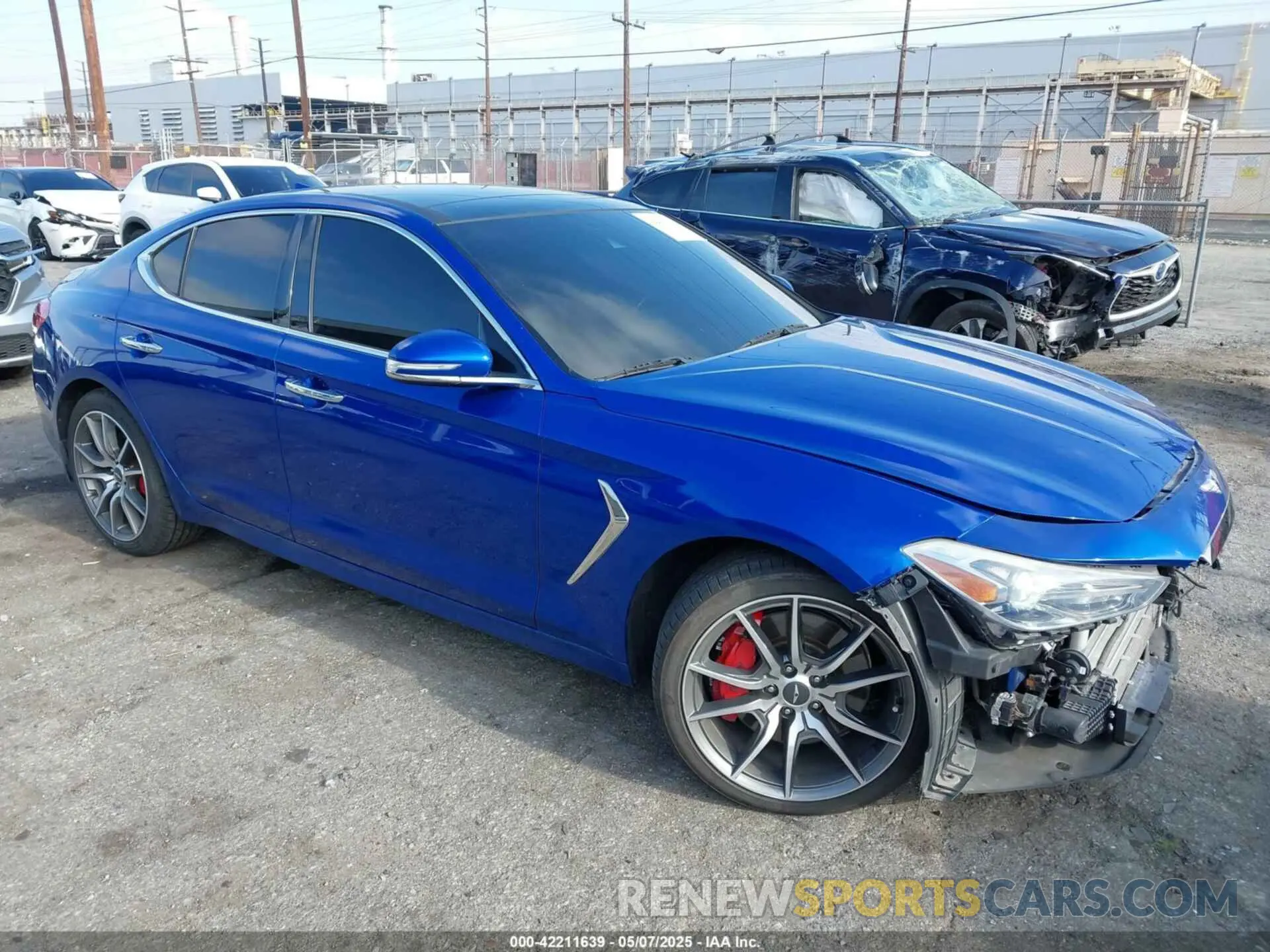 1 fotografías del automóvil dañado KMTG74LE4KU032620 GENESIS G70 2019